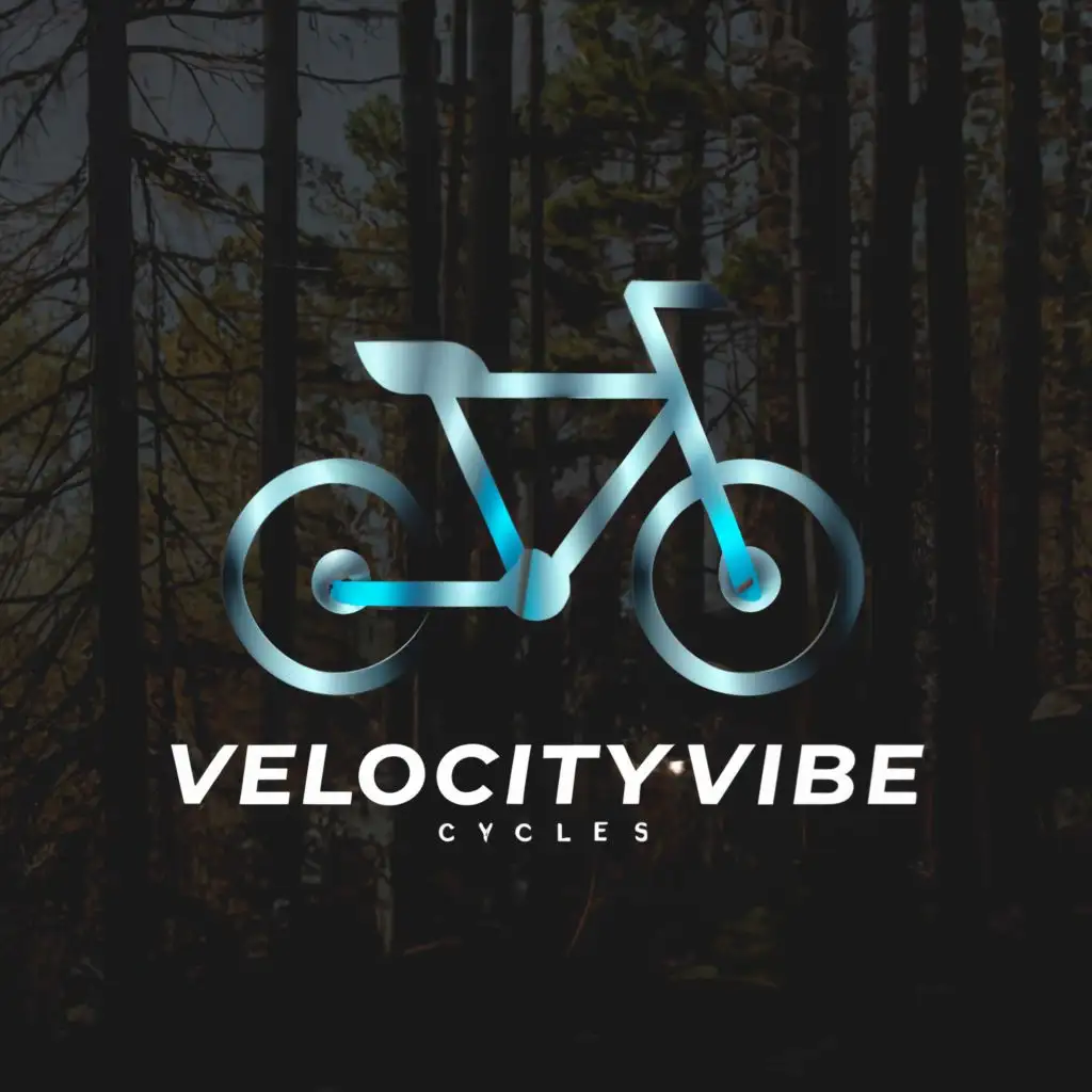 a logo design,with the text "VelocityVibe Cycles", main symbol:Bicycle,Moderate,be used in Sports Fitness industry,clear background