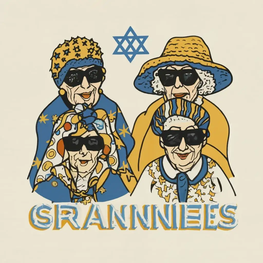 LOGO-Design-For-Kosher-Grannies-Vibrant-Israeli-Headcovers-and-Sunglasses-Inspired
