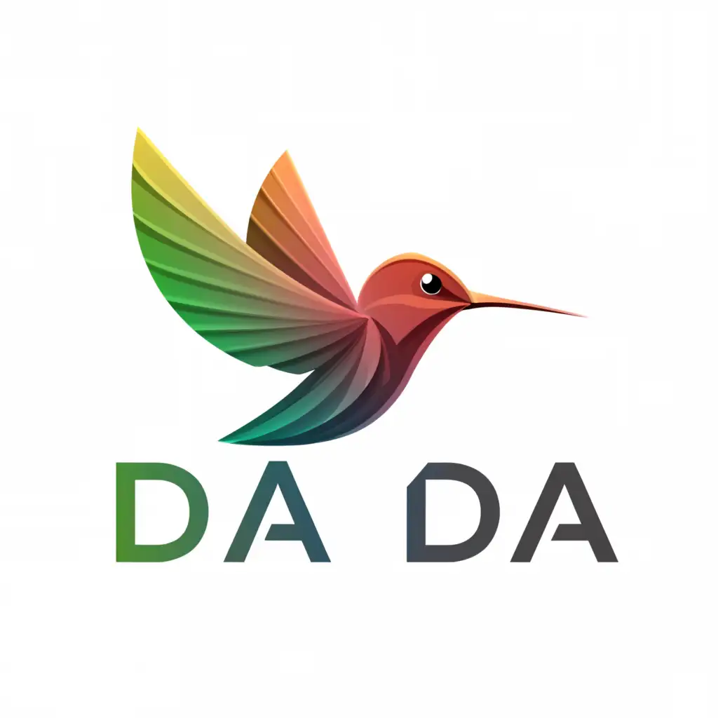 a logo design,with the text "DaDa", main symbol:Humming bird,Moderate,be used in Legal industry,clear background