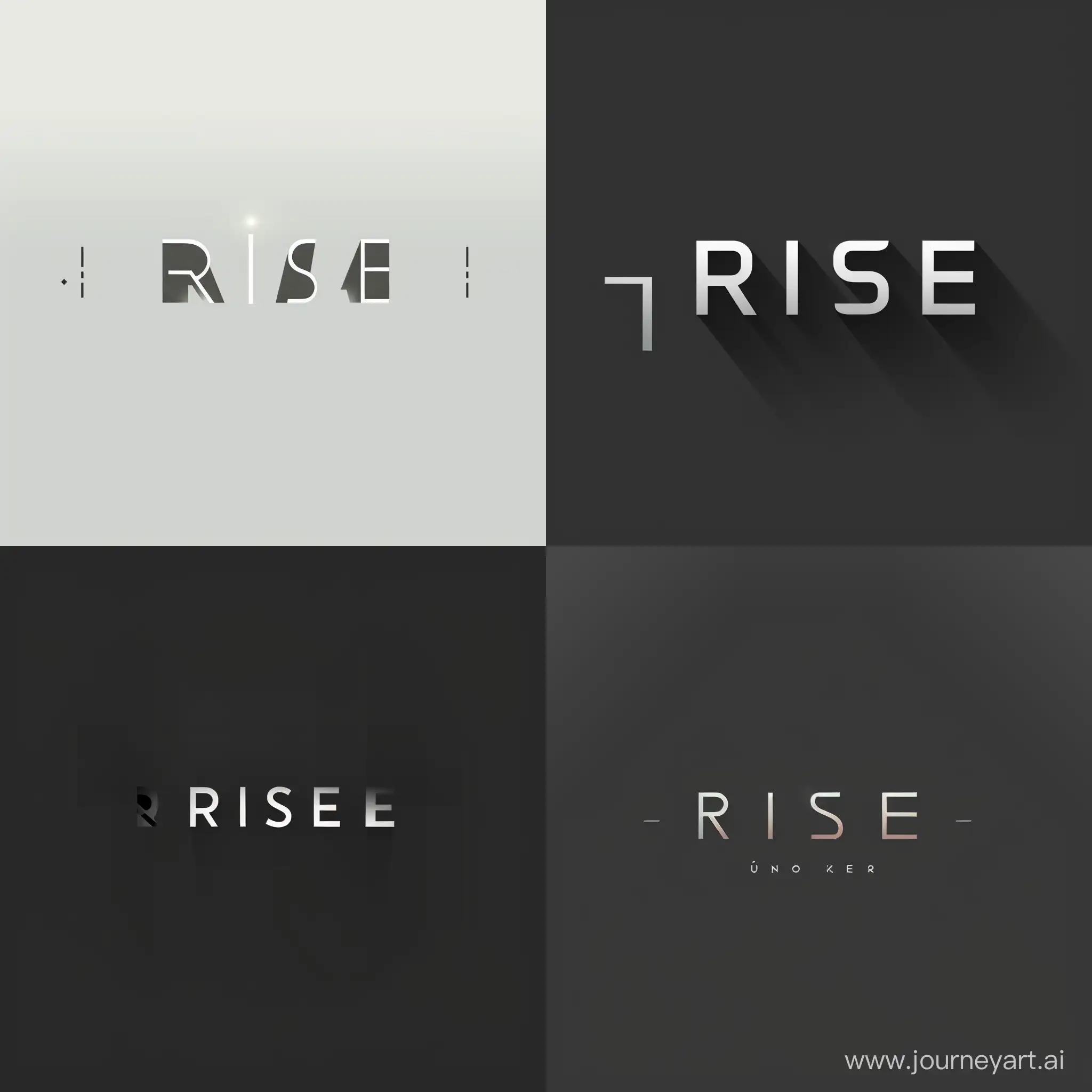 Minimalistic-Gray-Gradient-Logo-Design-RISE