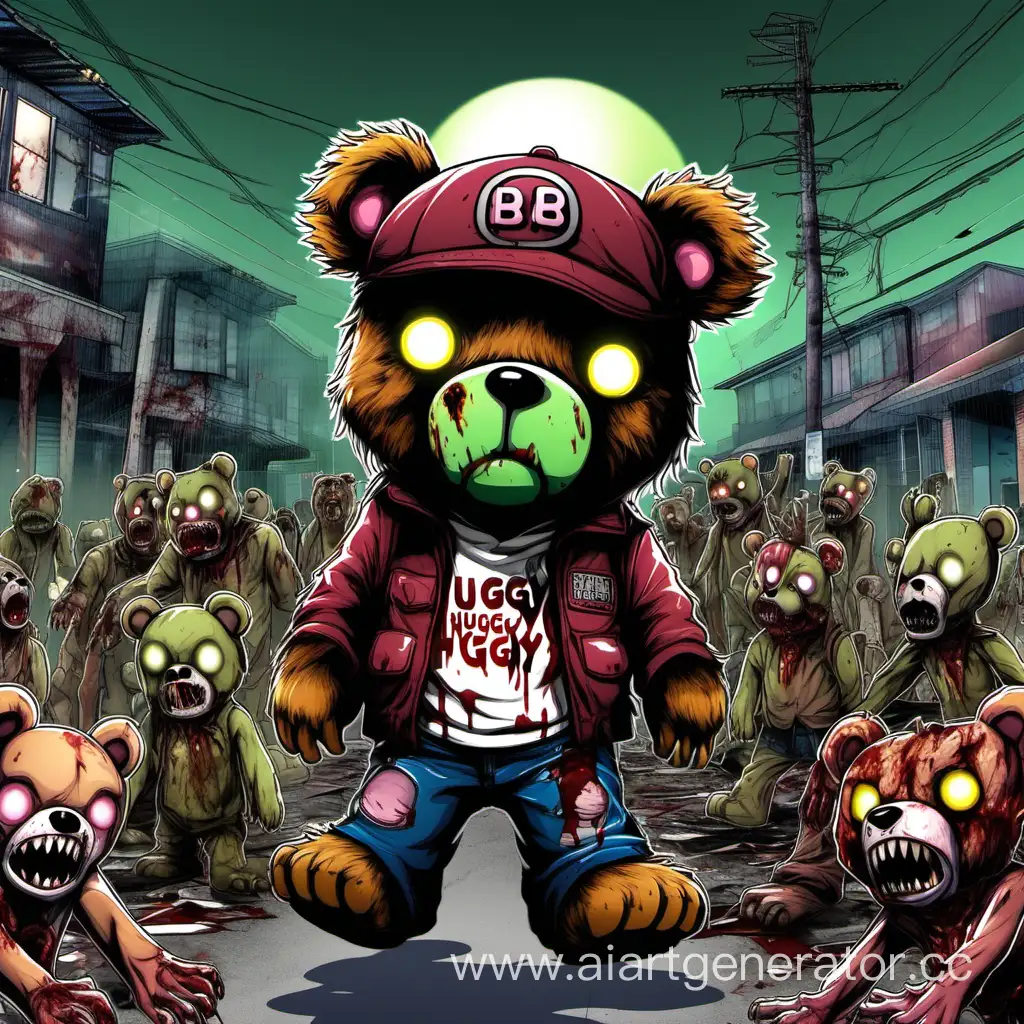 Huggy-Waggy-in-Anime-Style-Faces-the-Zombie-Apocalypse-with-Freddy-Bear-in-Stunning-8K