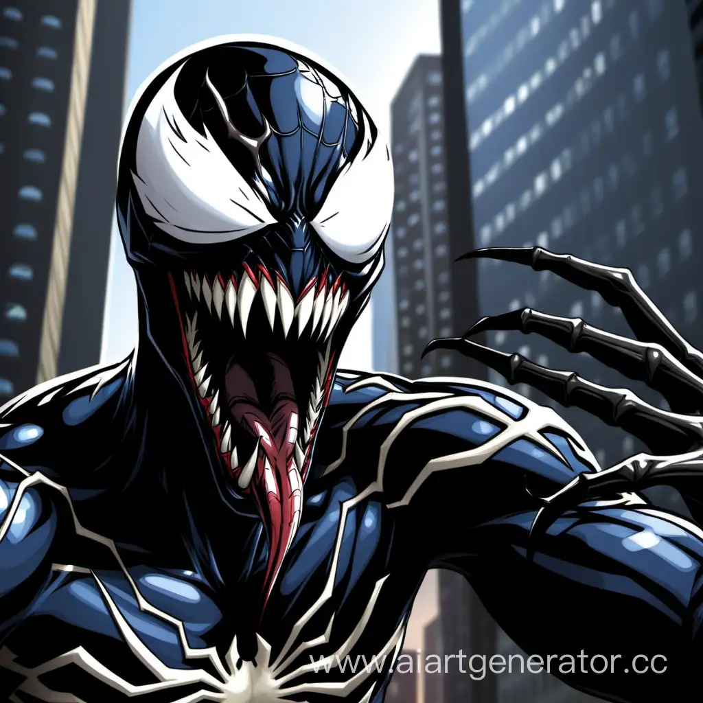 Venom ultimate spider-man selfie