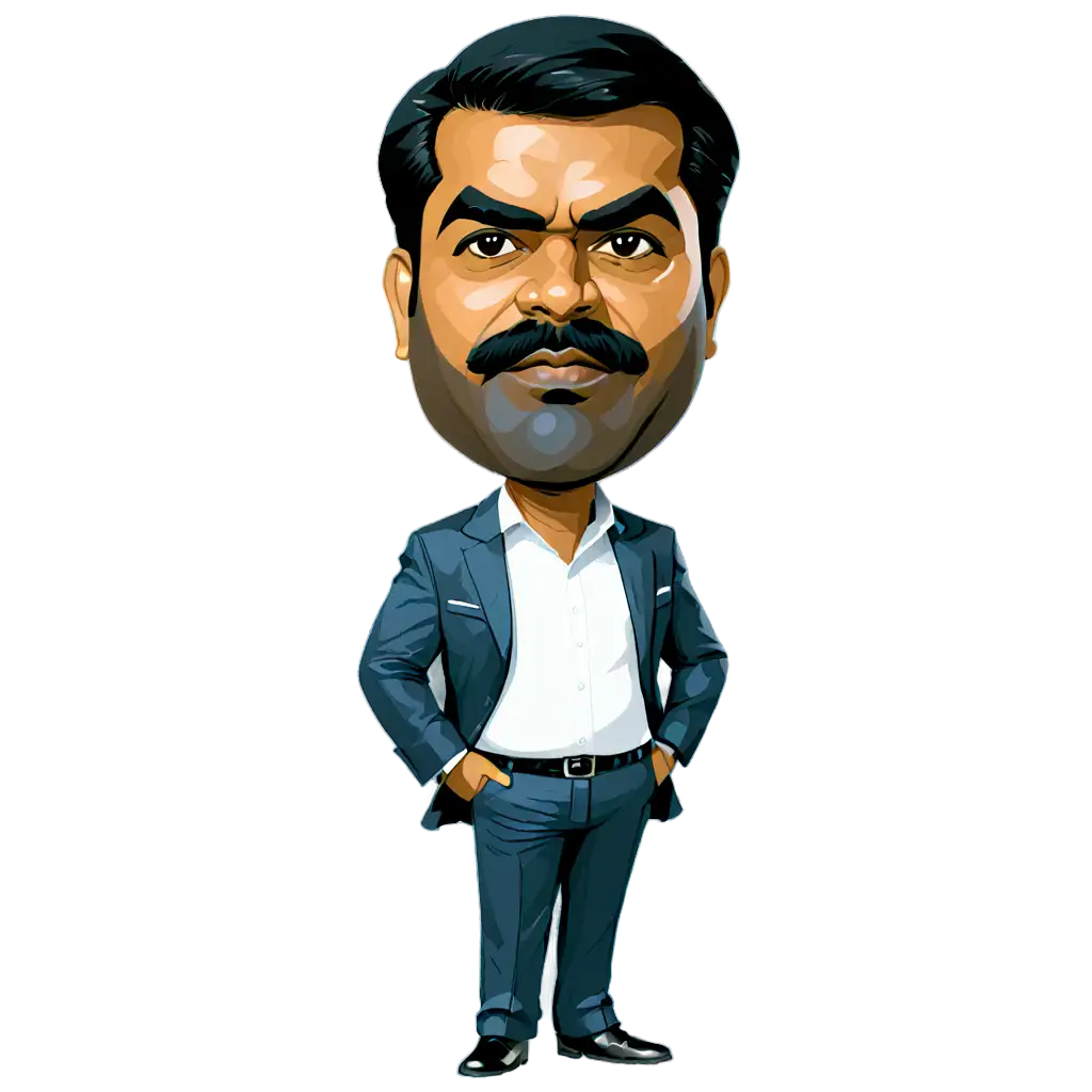 Cartoon caricature of Seeman, Naam tamilar katchi