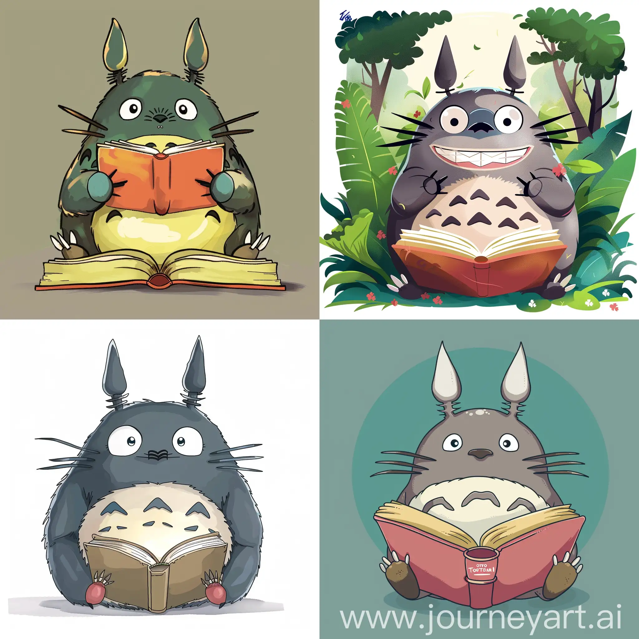 Whimsical-Totoro-Book-Icon-Charming-Studio-Ghibli-Style-Art