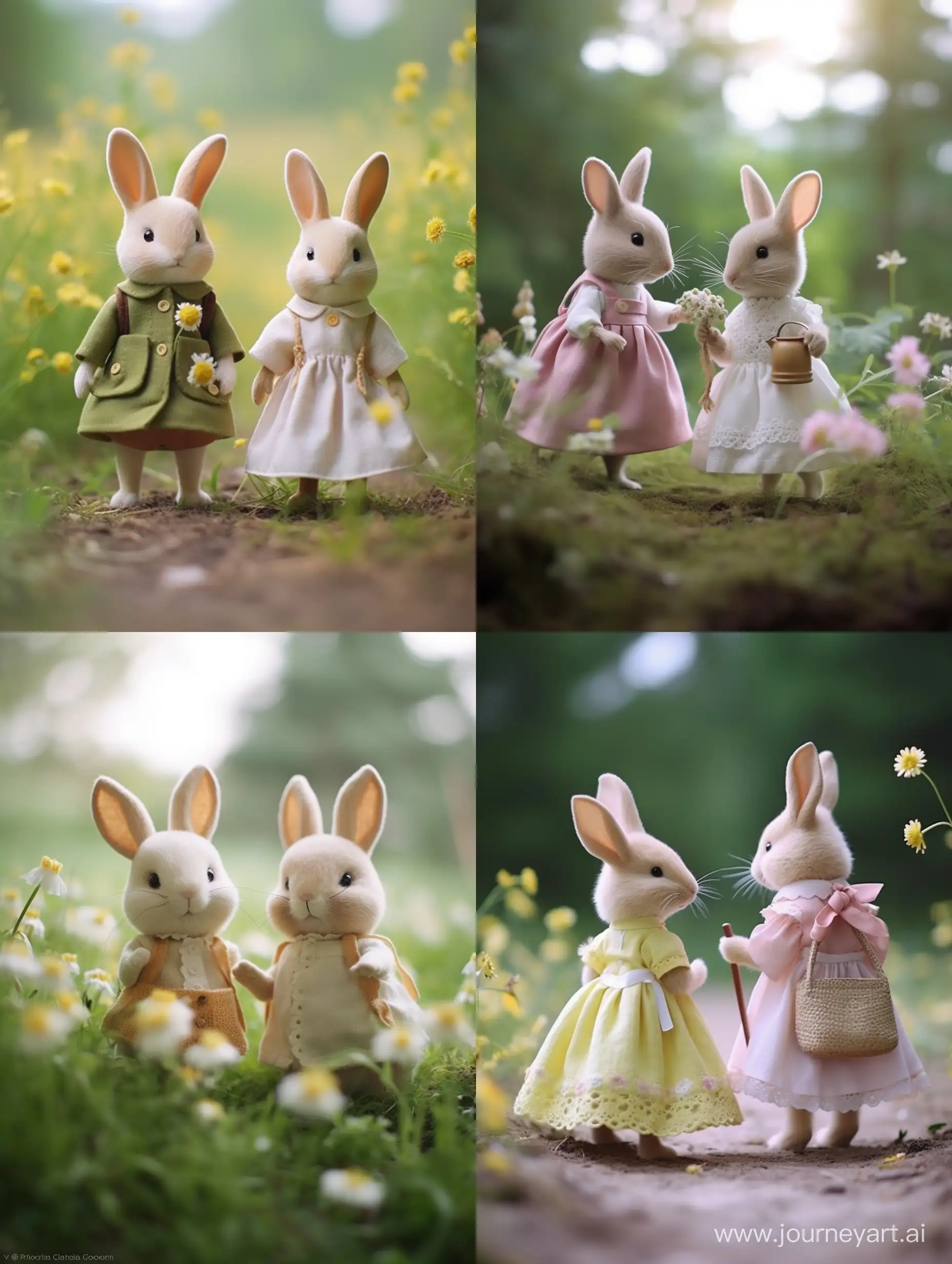 Enchanting-FairyTale-Wool-Felted-Bunnies-in-a-Scandinavian-Nursery
