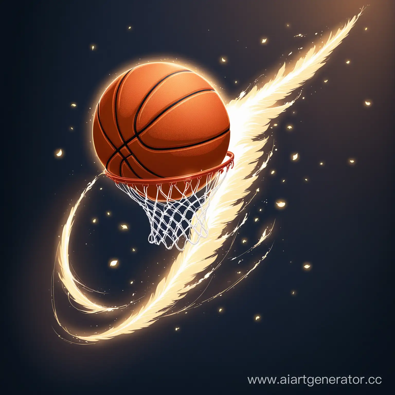 Dynamic-Basketball-Soaring-with-Luminous-Trail