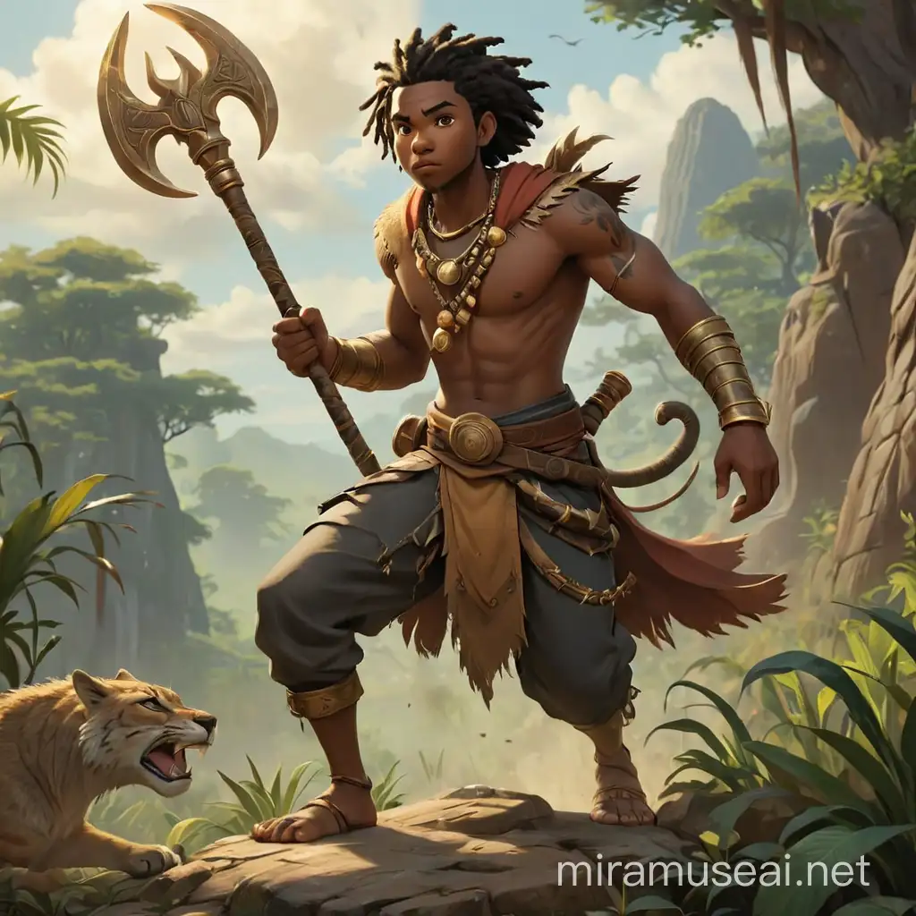 Brave Hero Ayo Overcoming Fantasy Beasts and Sorcery