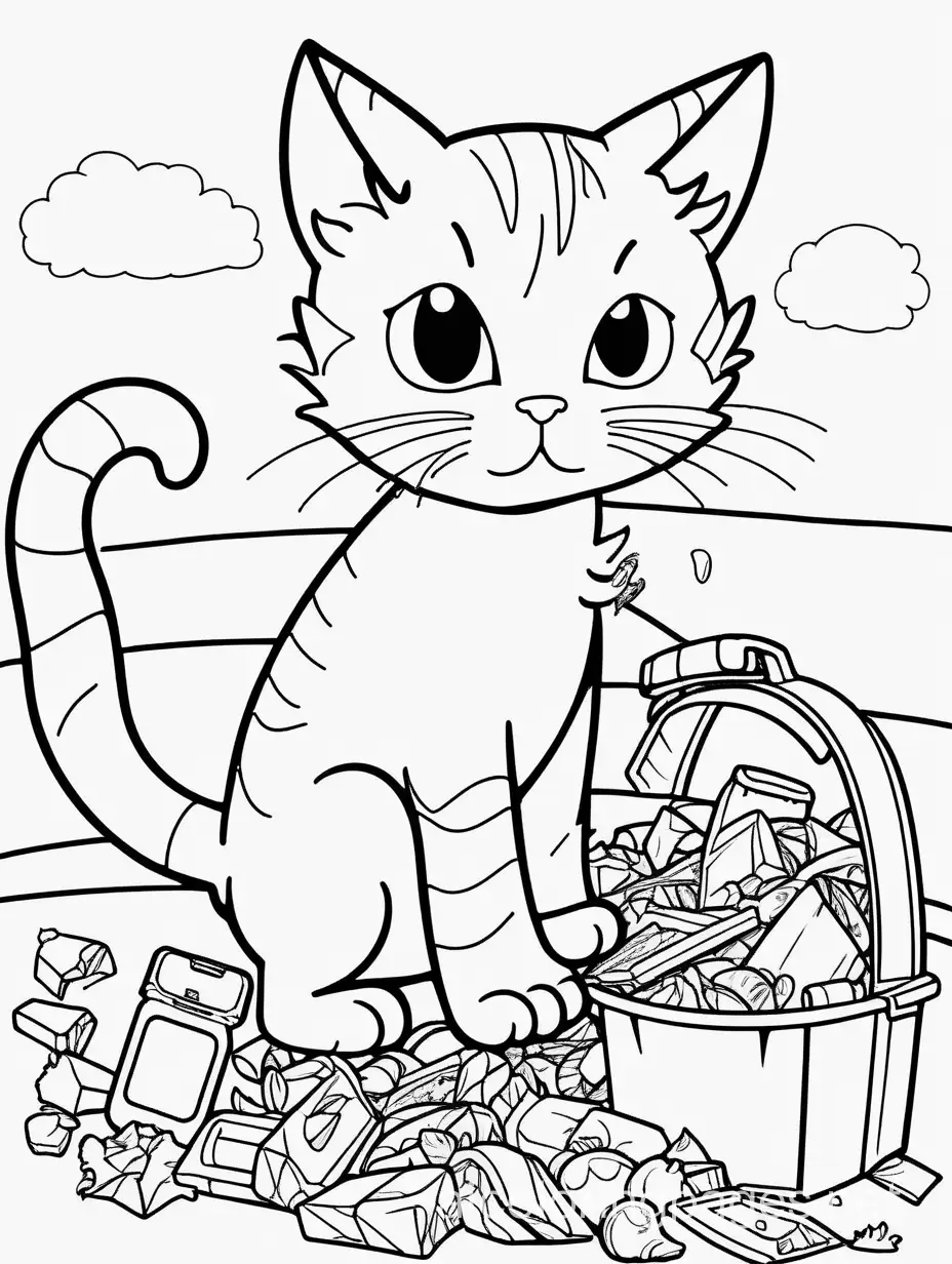 Hungry-Cat-Scavenging-for-Food-Coloring-Page