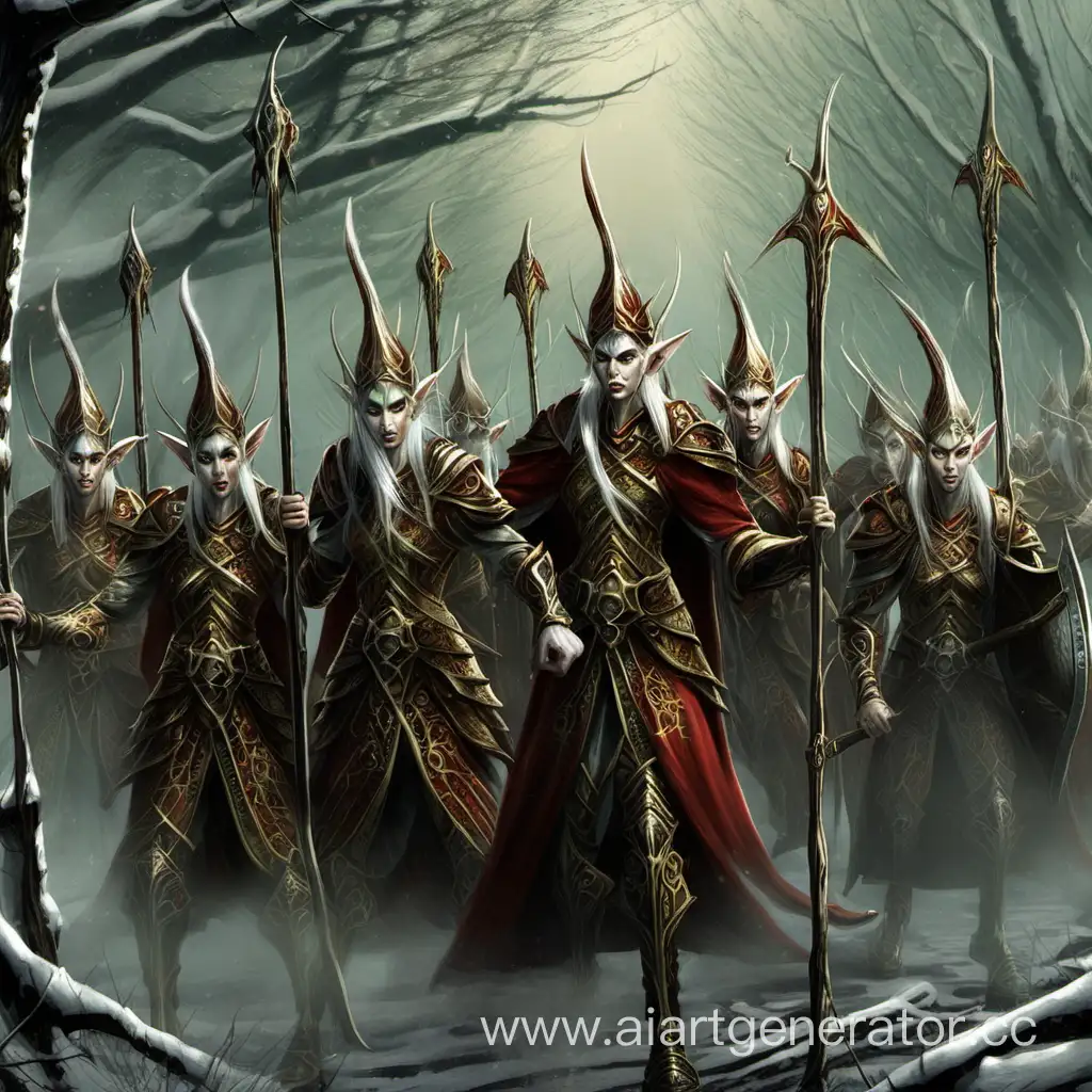 Fierce-Warlike-Elves-Battling-in-Enchanted-Forest
