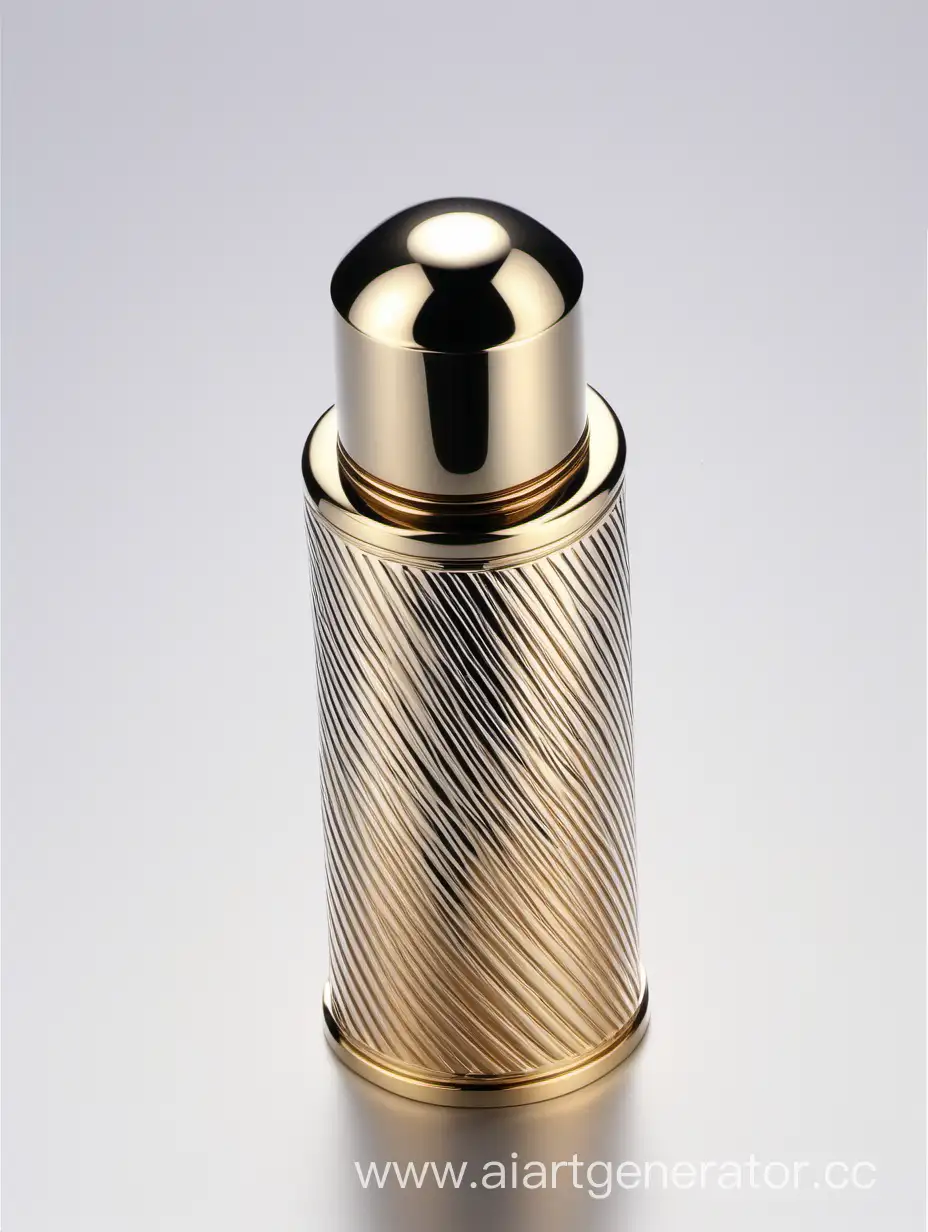 Elegantly-Crafted-Zamac-Perfume-Bottle-with-Decorative-Ornamental-Long-Cap-and-Stunning-Metallizing-Finish
