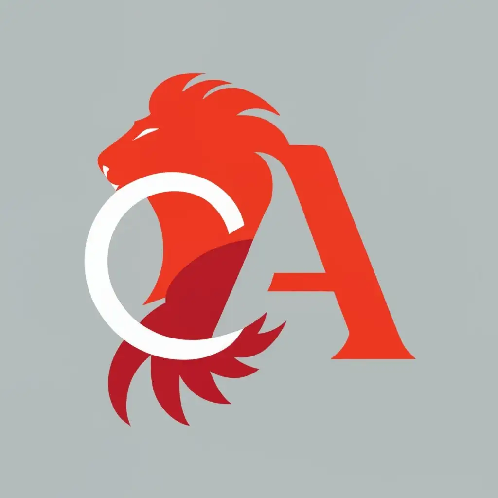 logo, lion with the text ''C A''
interior design
architect, with the text "C A", typography