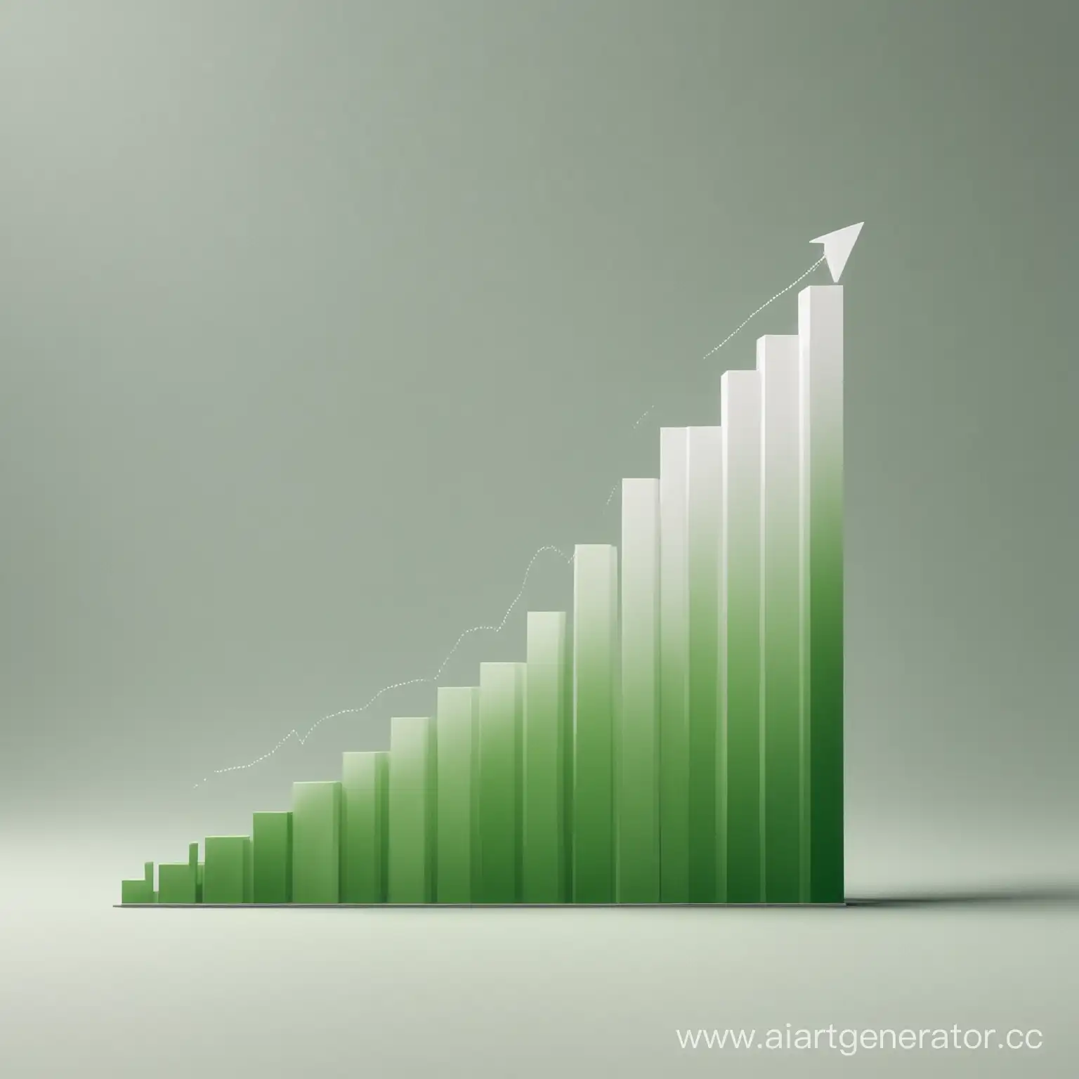 Progressive-Growth-Chart-Showing-25-Increase-in-WhiteGreen-Tones