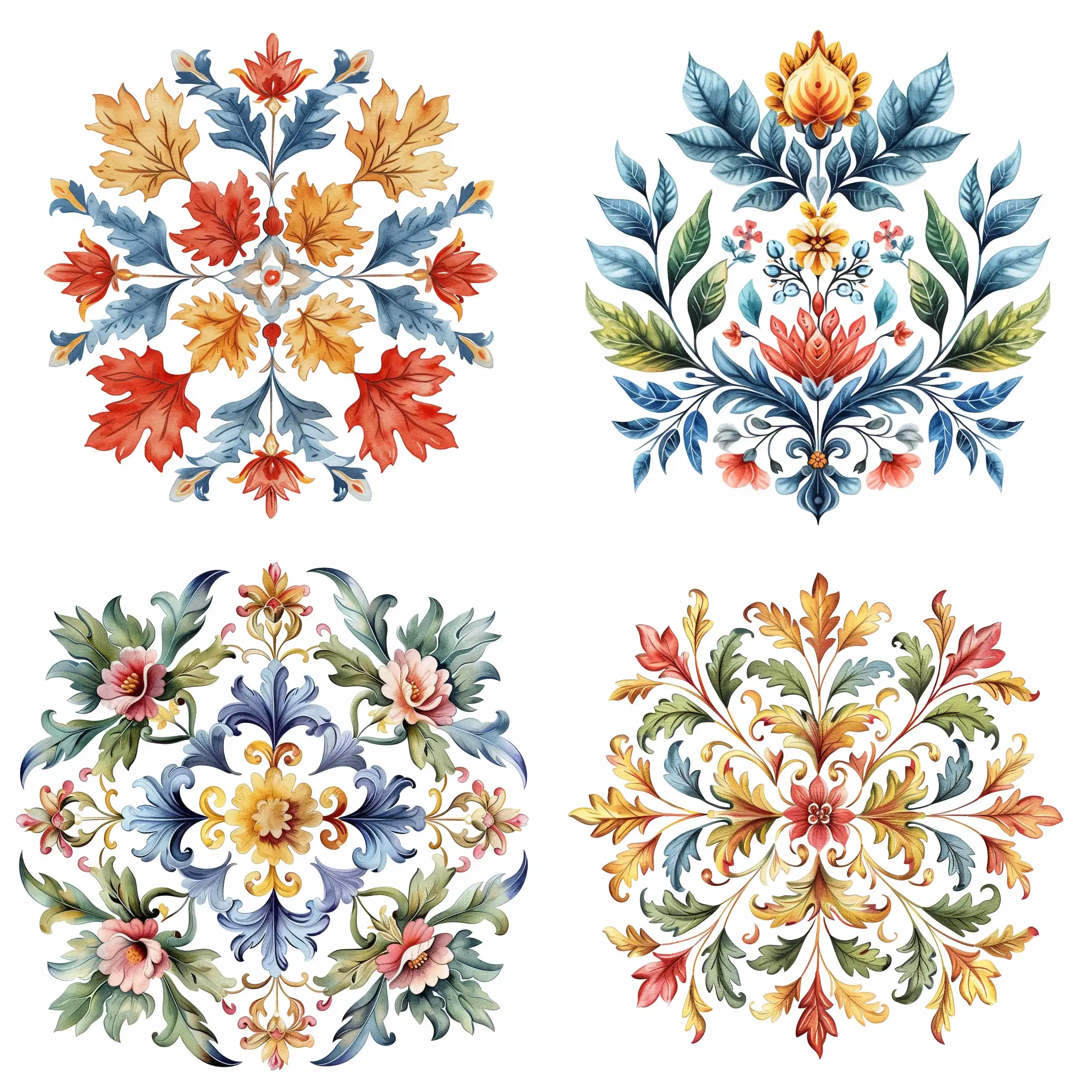 Botanical-Baroque-Ornament-Symmetrical-Summer-Elegance