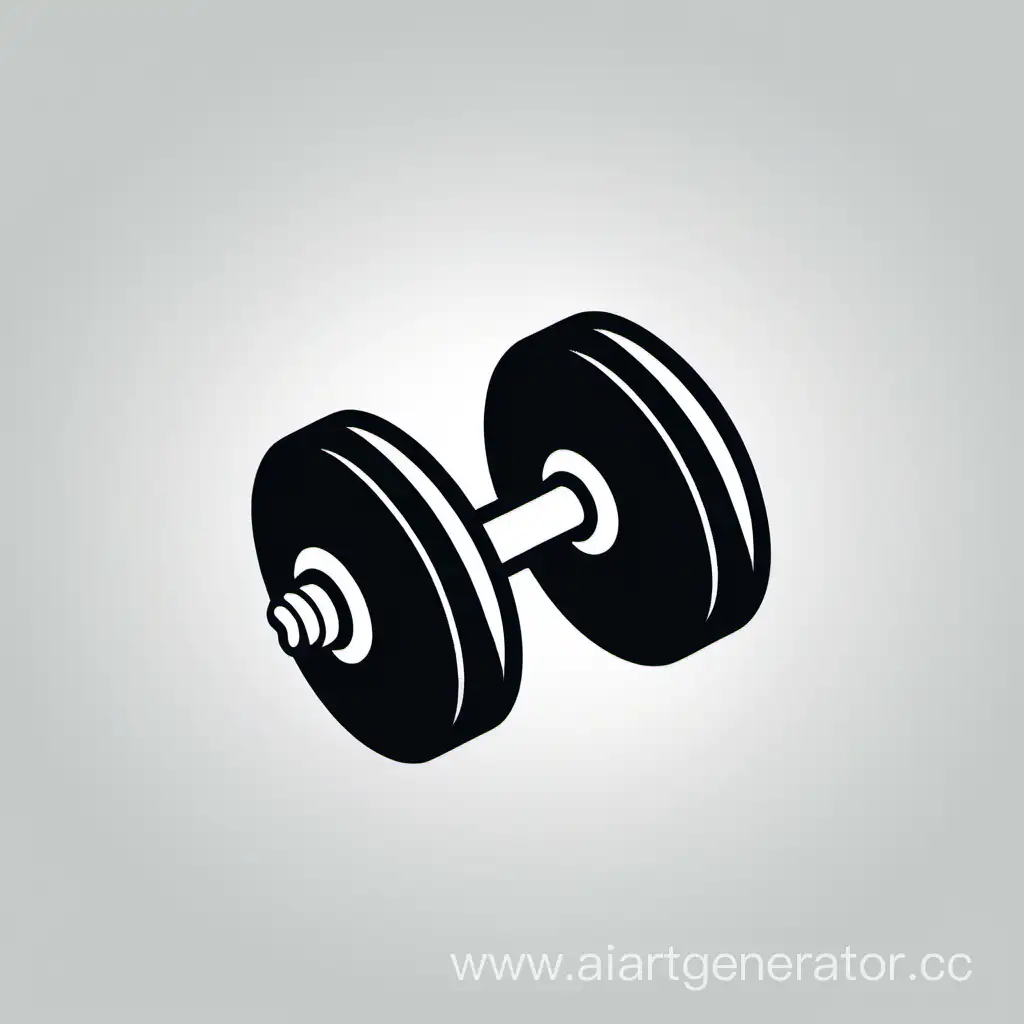 Sturdy-Dumbbell-Emblem-for-Fitness-Enthusiasts