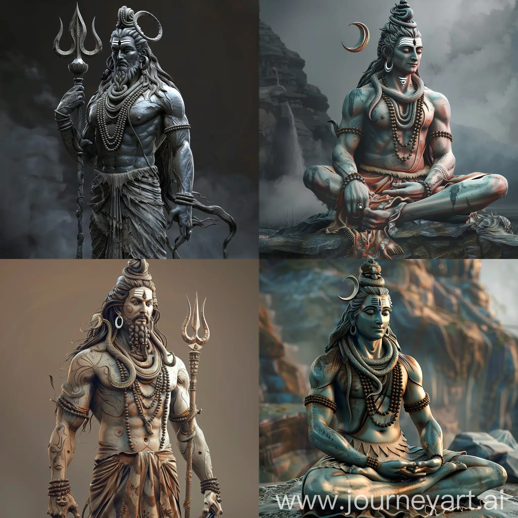 Terrifying-3D-Lord-Shiva-Sculpture-Unveiling-Divine-Horror