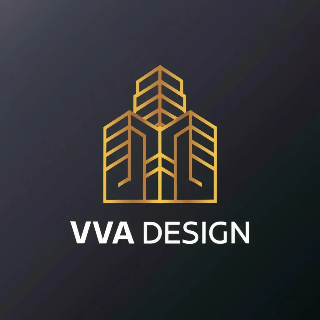 a logo design,with the text "VVA Design", main symbol:architecture,complex,clear background
