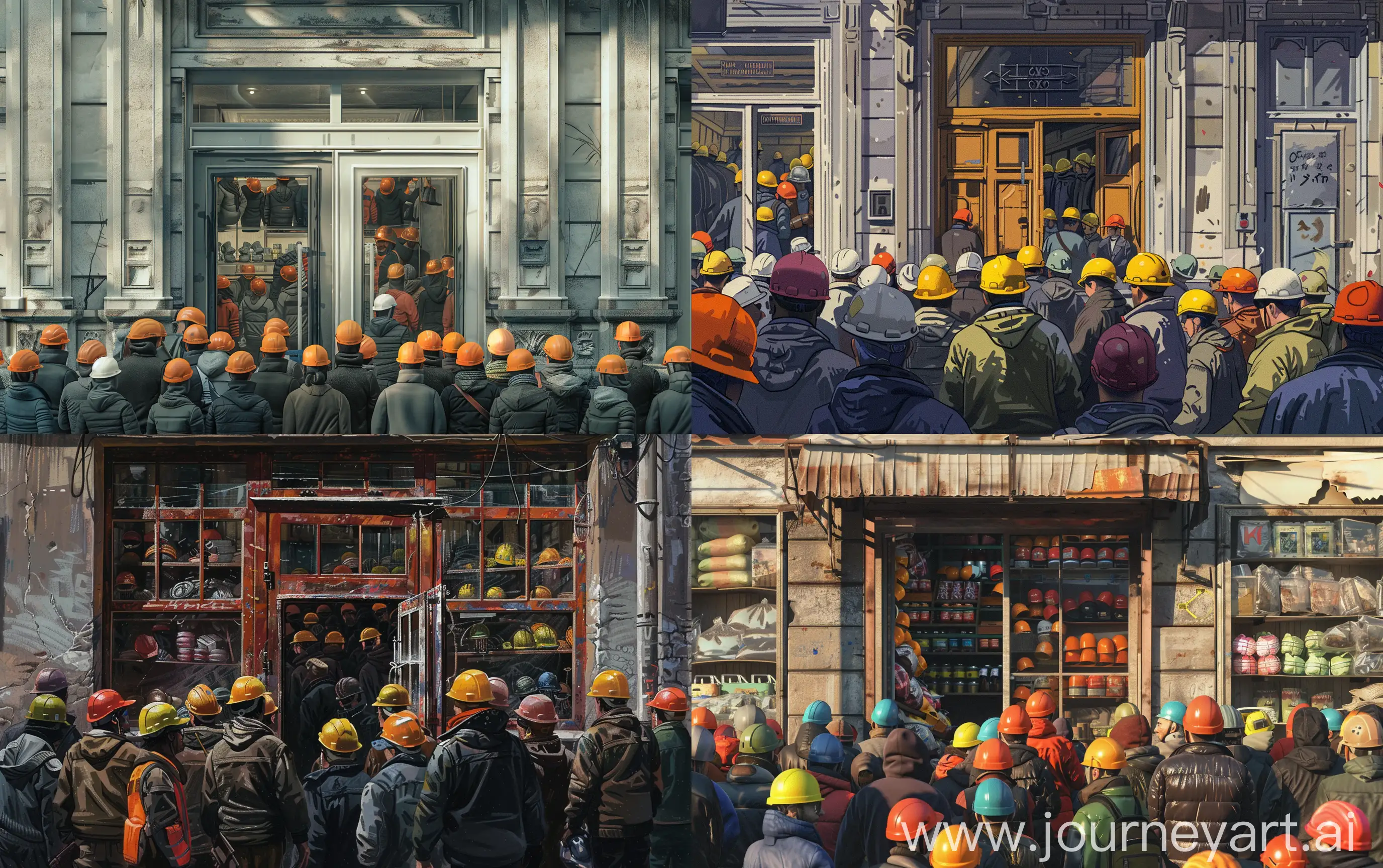 Construction-Helmet-Store-Opening-in-Eastern-Europe-City