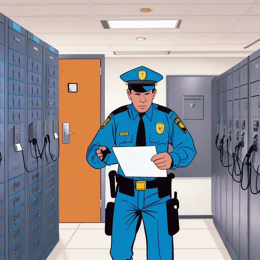 Vibrant Illustration of a Physical Security Exam