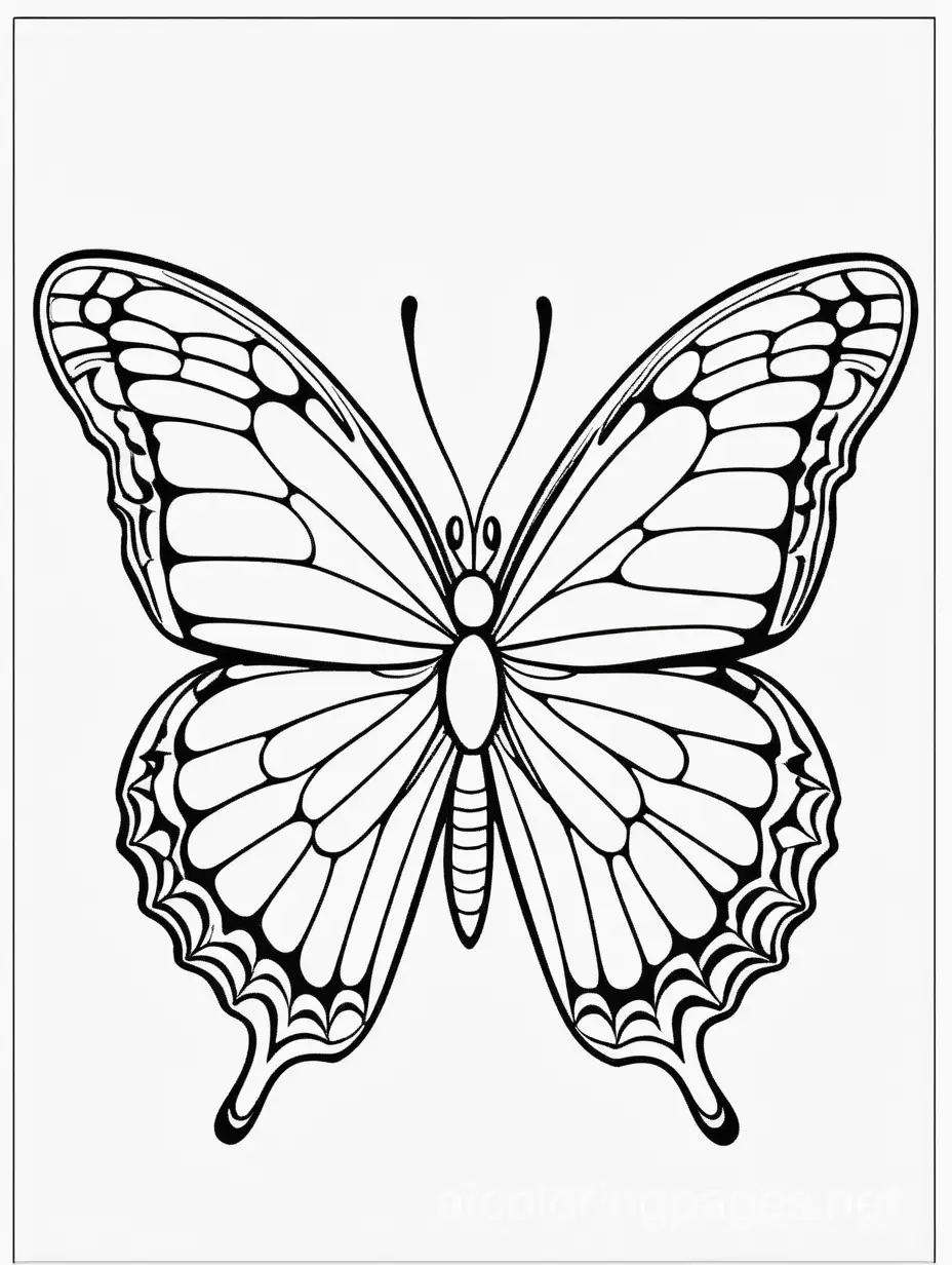 Simple-Butterfly-Coloring-Page-with-Ample-White-Space-for-Kids