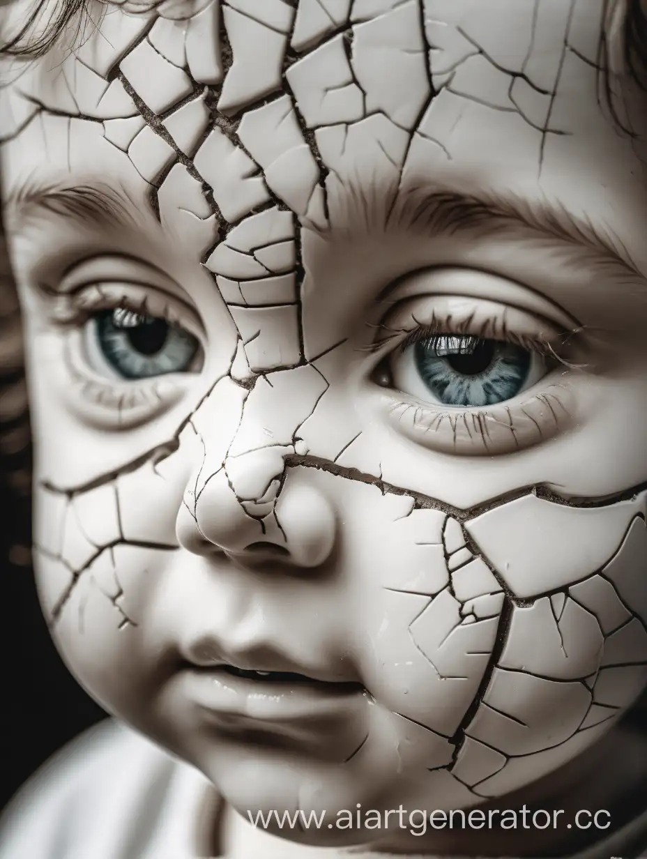 Fractured-Innocence-Delicate-Porcelain-Face-with-Visible-Cracks
