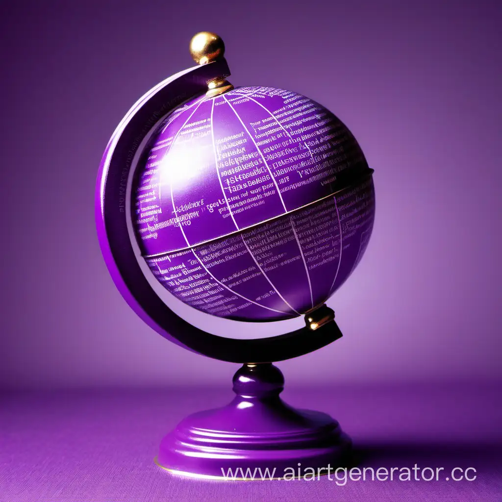 Colorful-Dictionaries-Surrounding-a-Globe-in-Purple-Hues