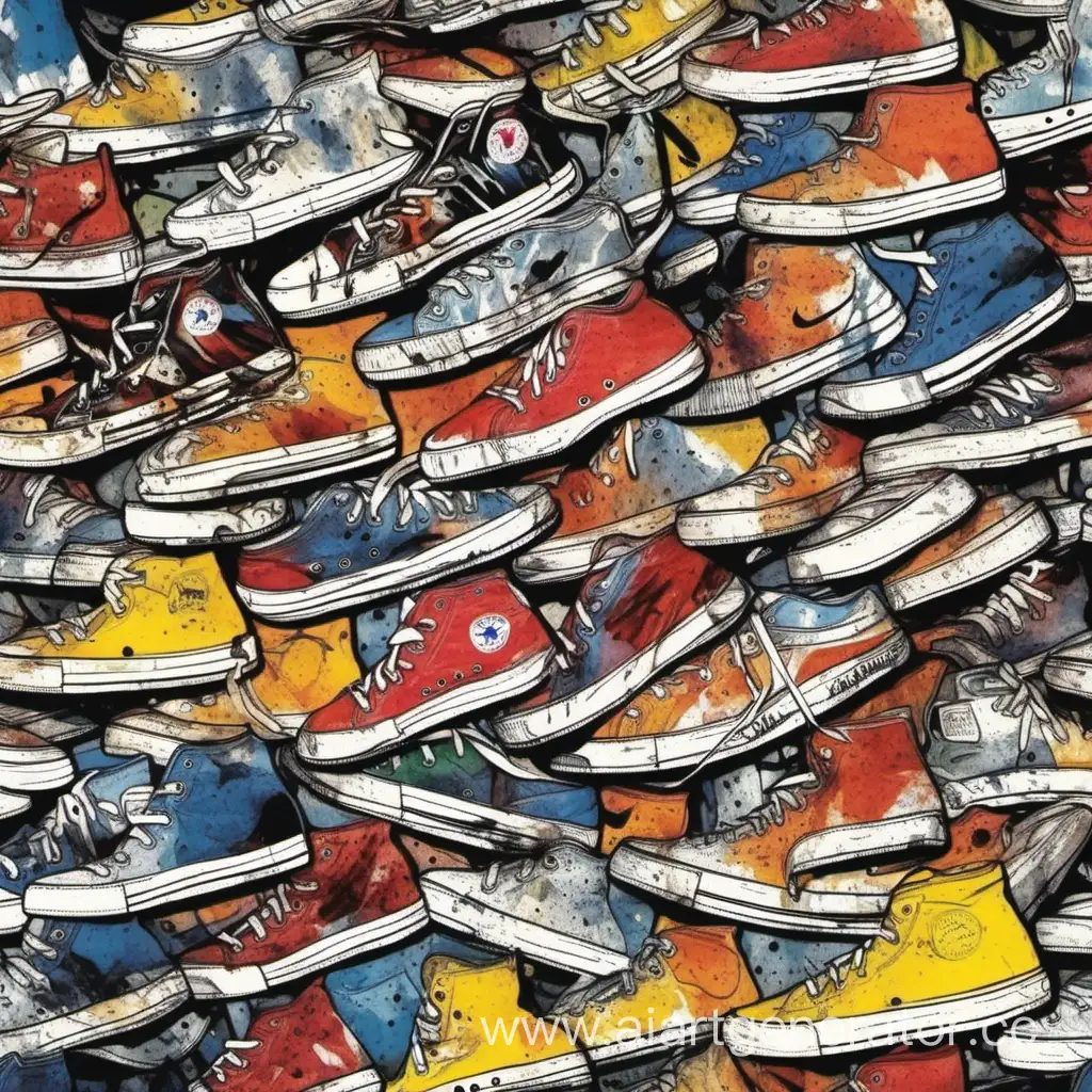 Colorful-Sneakers-Smears-Artwork