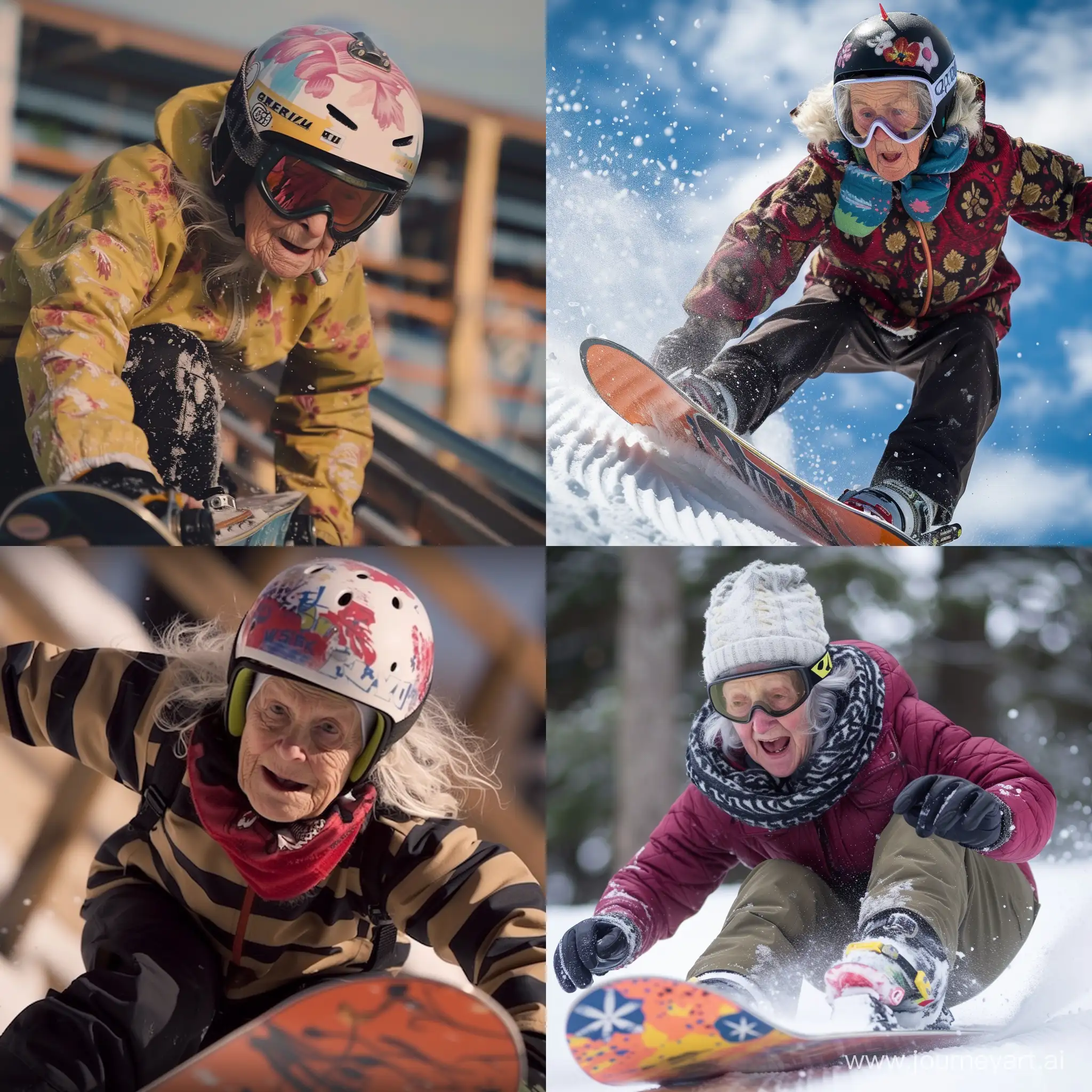 Elderly-Womans-Epic-Snowboarding-Battle