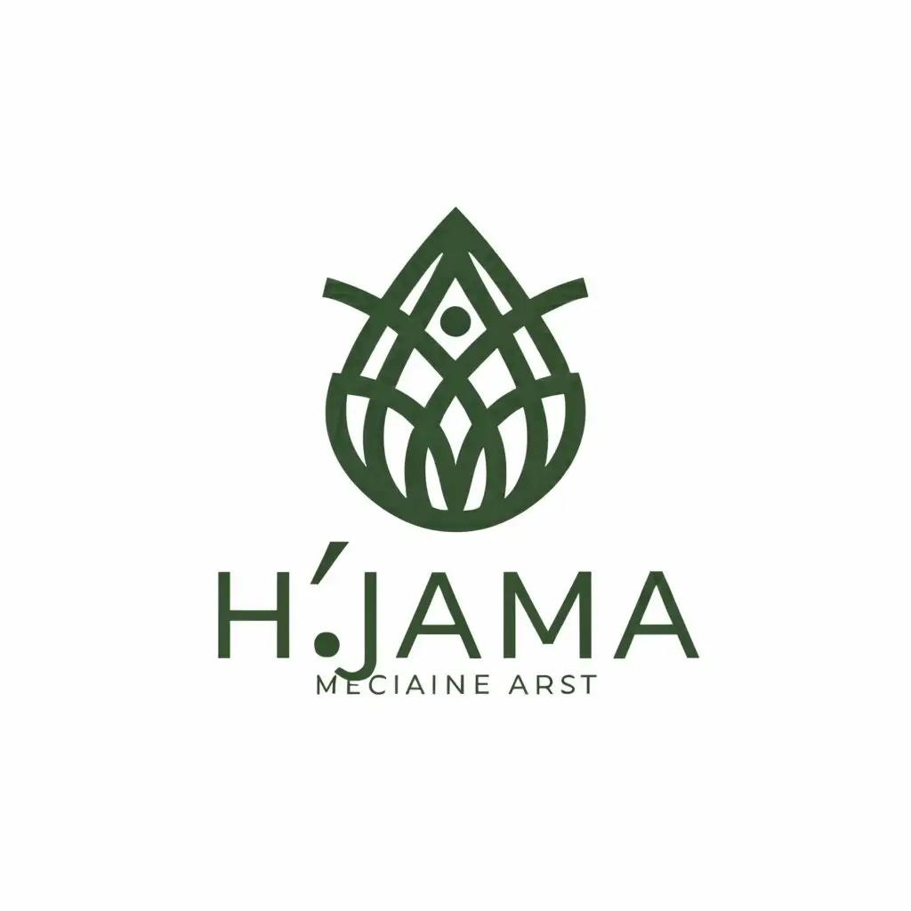 a logo design,with the text "Hijama", main symbol:medicine,Умеренный,be used in Красота и спа industry,clear background