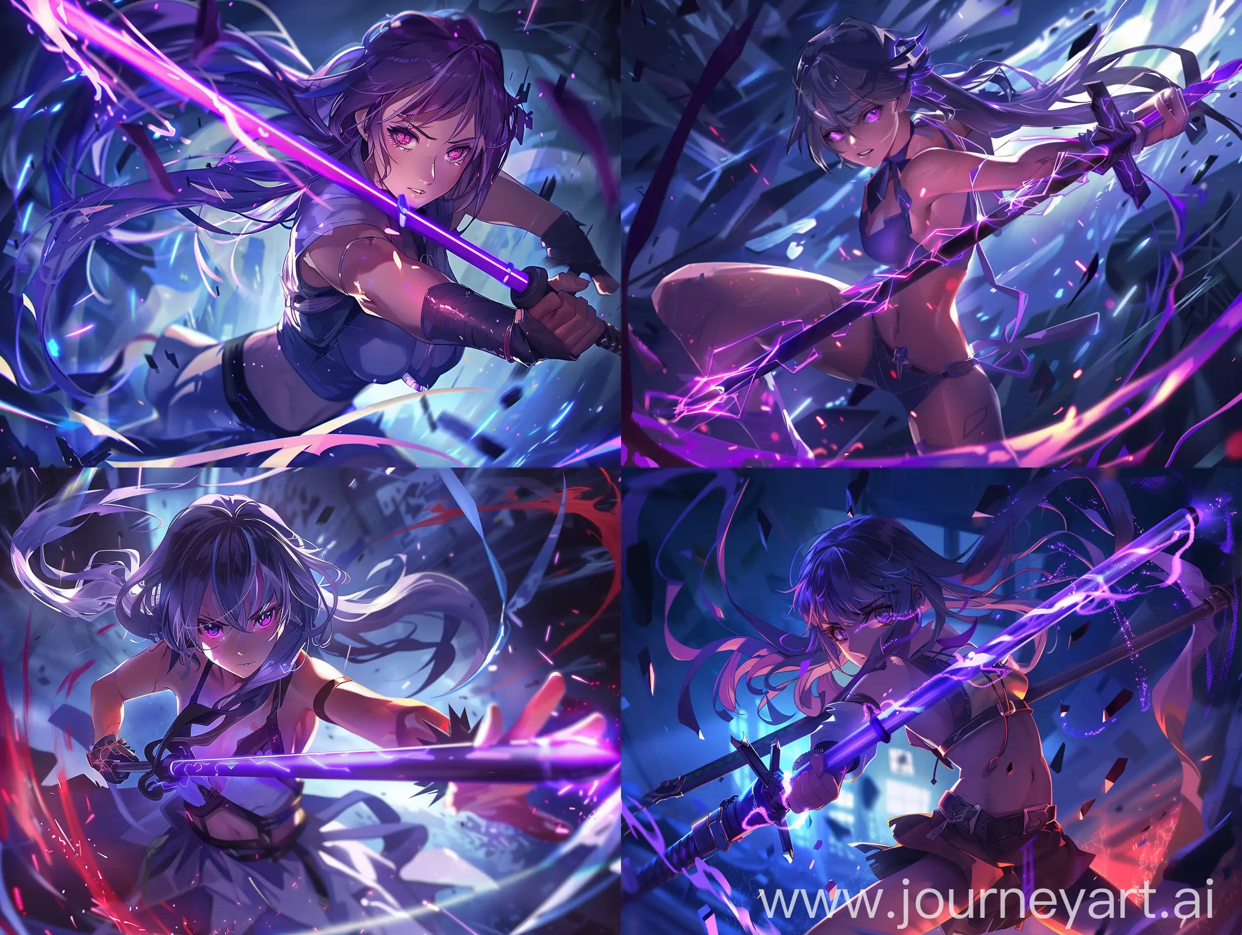 CuboFuturistic-Girl-with-Purple-Electric-Naginata-in-Dynamic-Fighting-Stance