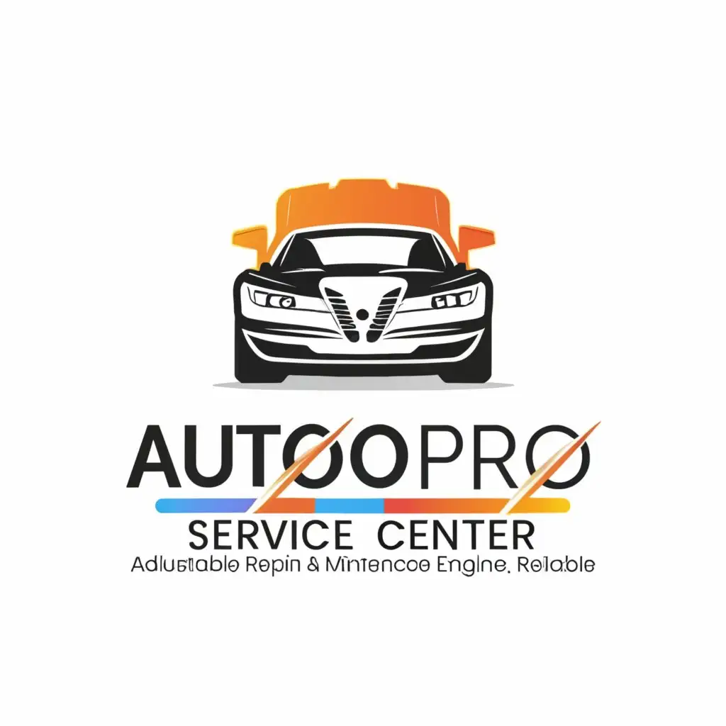 a logo design,with the text "AutoPro Service Center Auto Modern Keys Adjustable Piston Mechanic Garage Repair Maintenance Vehicle Automotive Professional Innovative Sleek Contemporary Engine Technology Reliable", main symbol:Car,Moderate,clear background