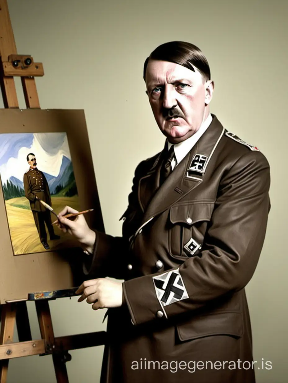 a austrian painter  hitler get fail from art class