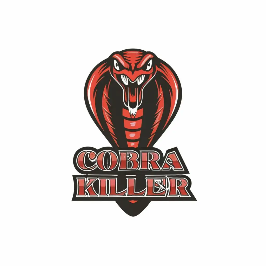 logo, Cobra with two teeths, Written " Cobra Killer", with the text "Cobra Killer", typography, be used in Animals Pets industry