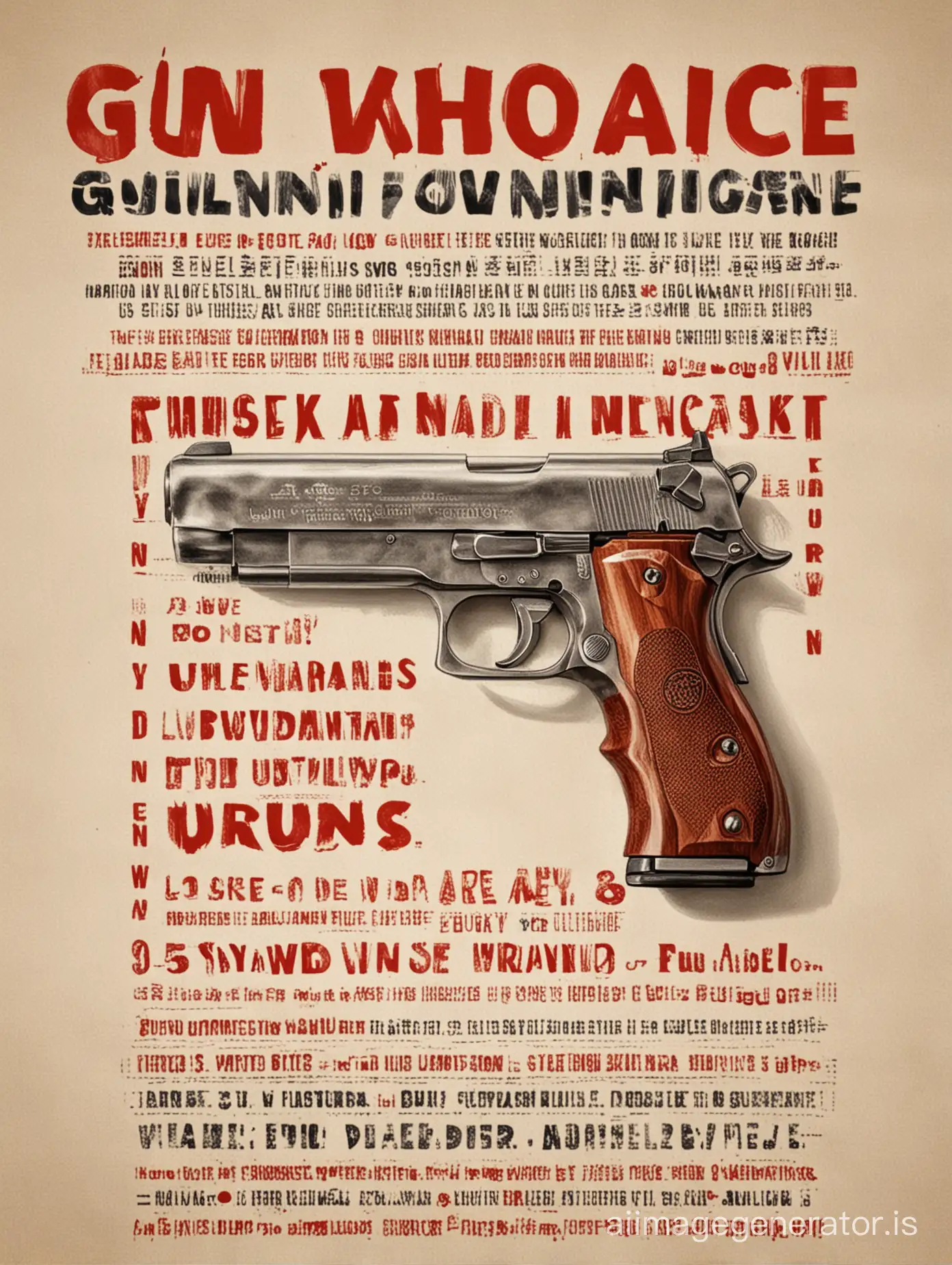 Gun violence poster