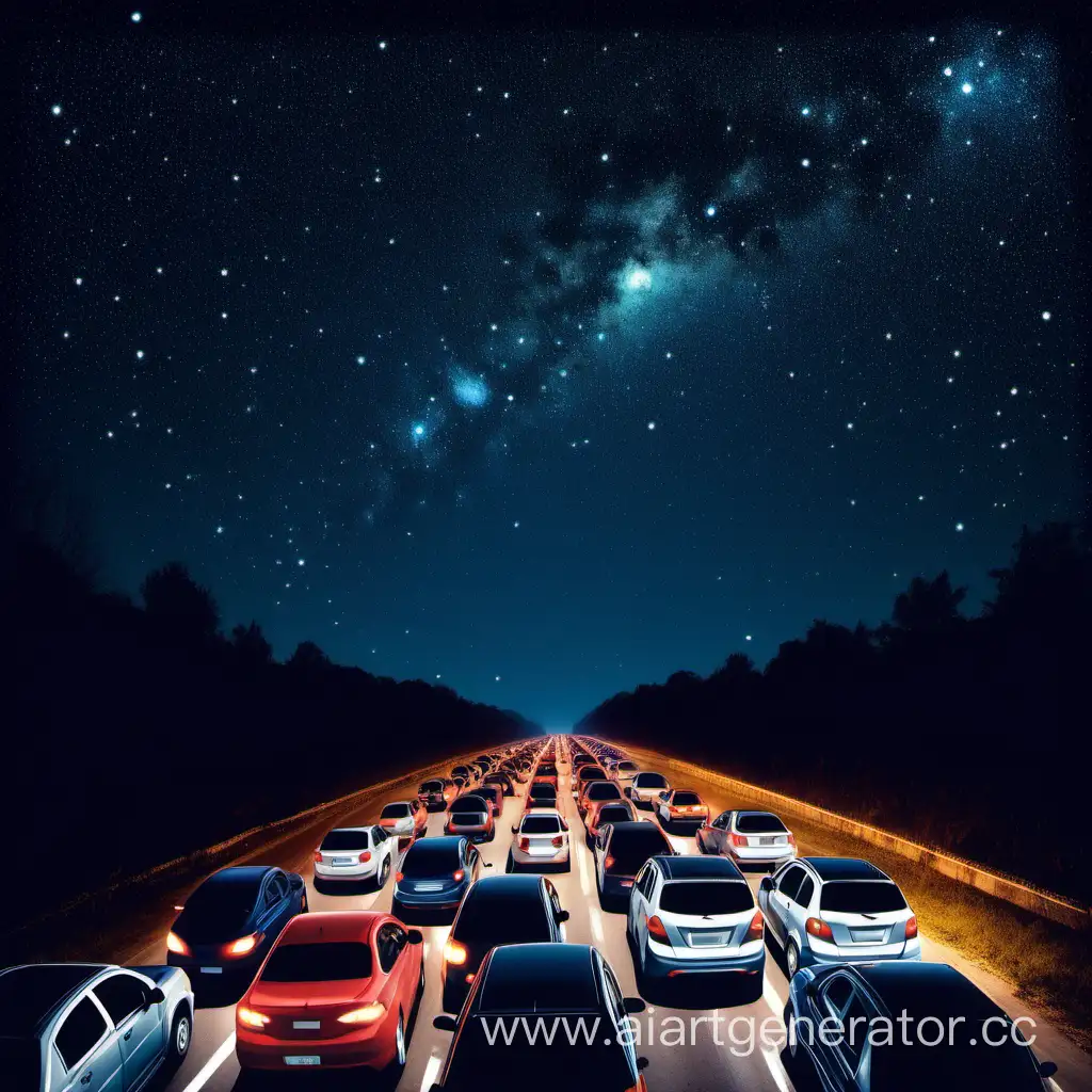 Celestial-Traffic-Jam-Night-Sky-Filled-with-Starry-Cars