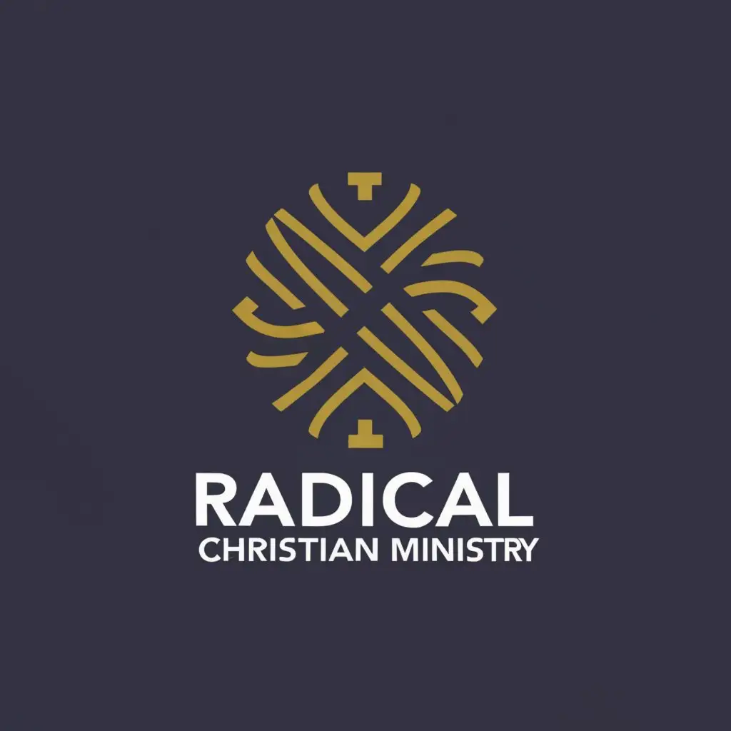 a logo design,with the text "RADICAL CHRISTIAN MINISTRY", main symbol:STYLISH TEXT,complex,be used in Religious industry,clear background