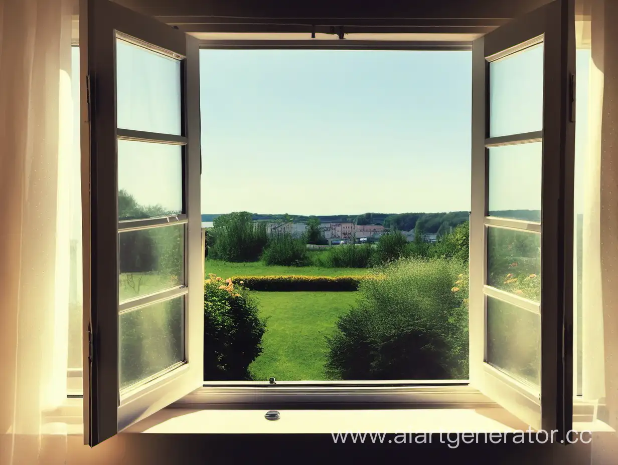 Vibrant-Summer-Scenery-Outside-the-Window