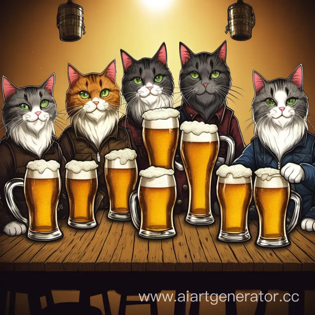 Adorable-BeerLoving-Cats-Enjoying-a-Chilled-Evening