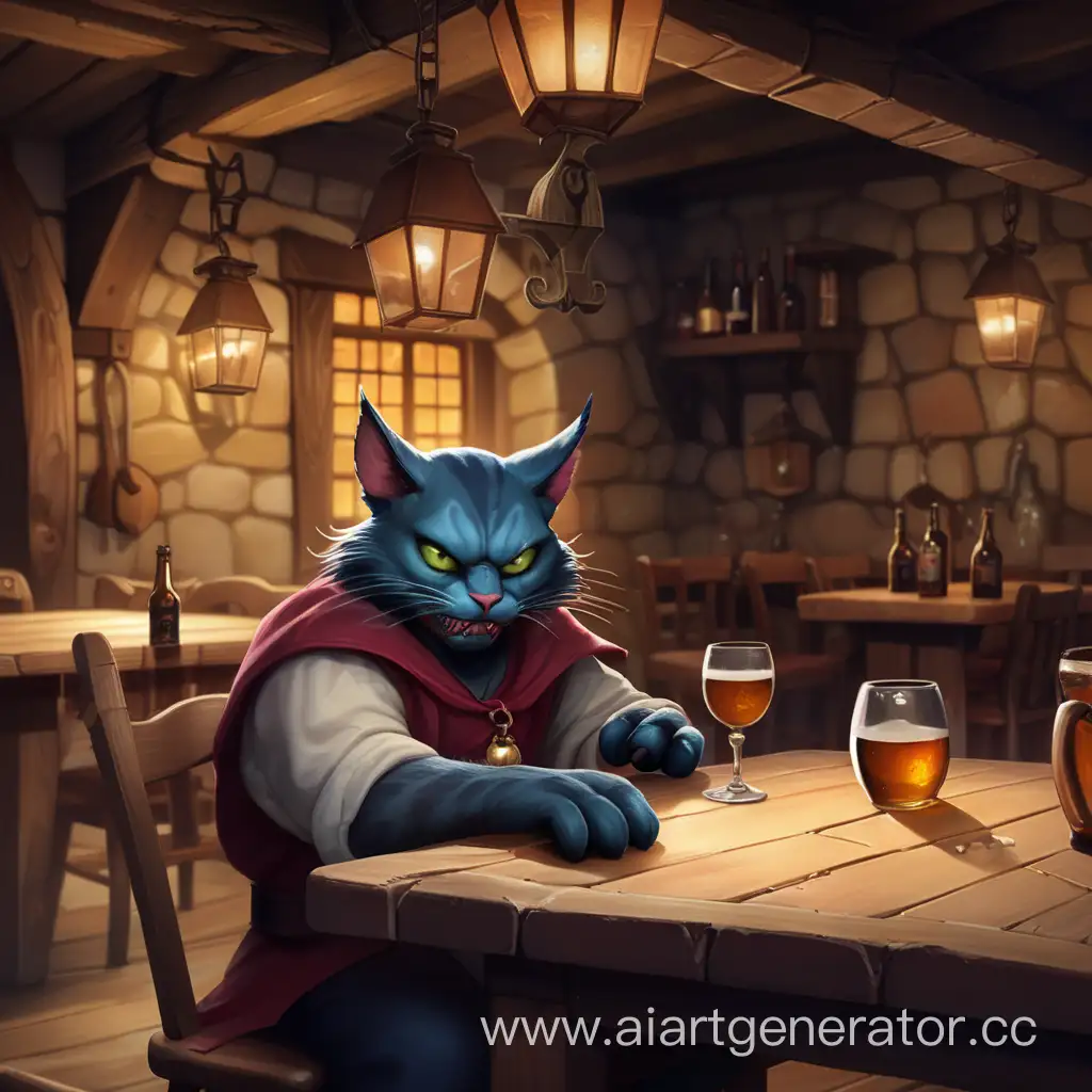 Mischievous-Feline-Stirring-Chaos-in-the-Enchanted-Tavern