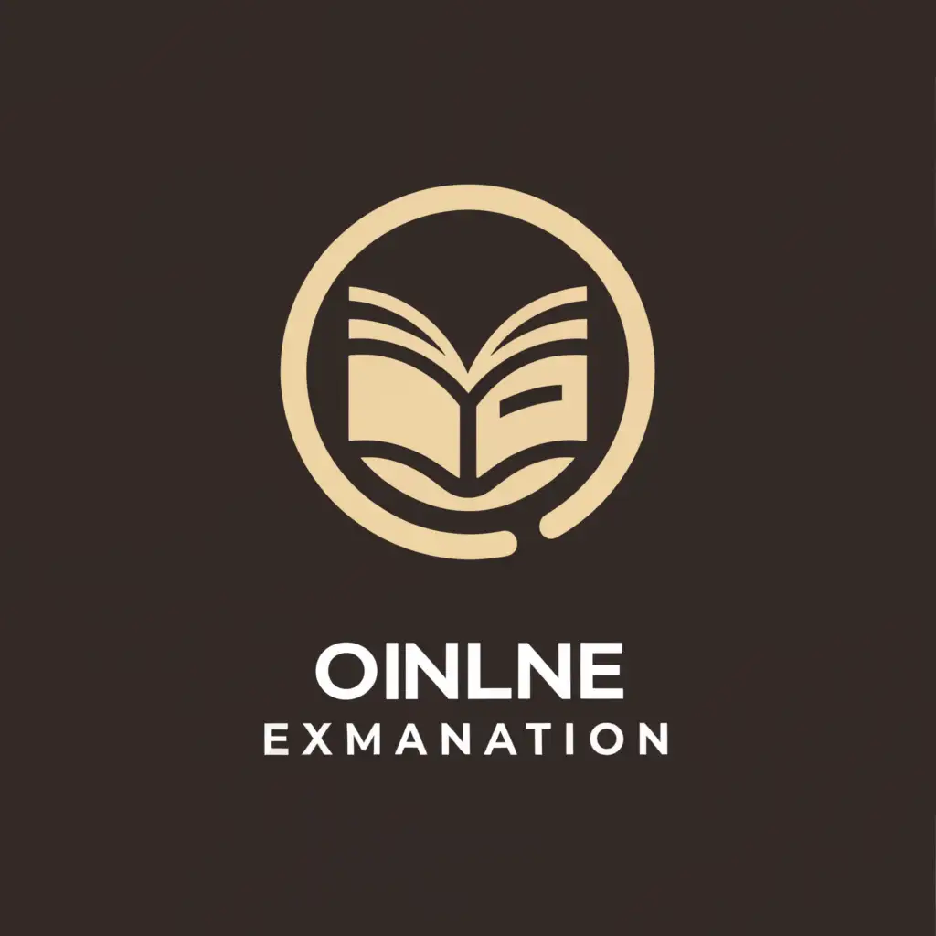a logo design,with the text "Online examination", main symbol:circle,Minimalistic,be used in Technology industry,clear background