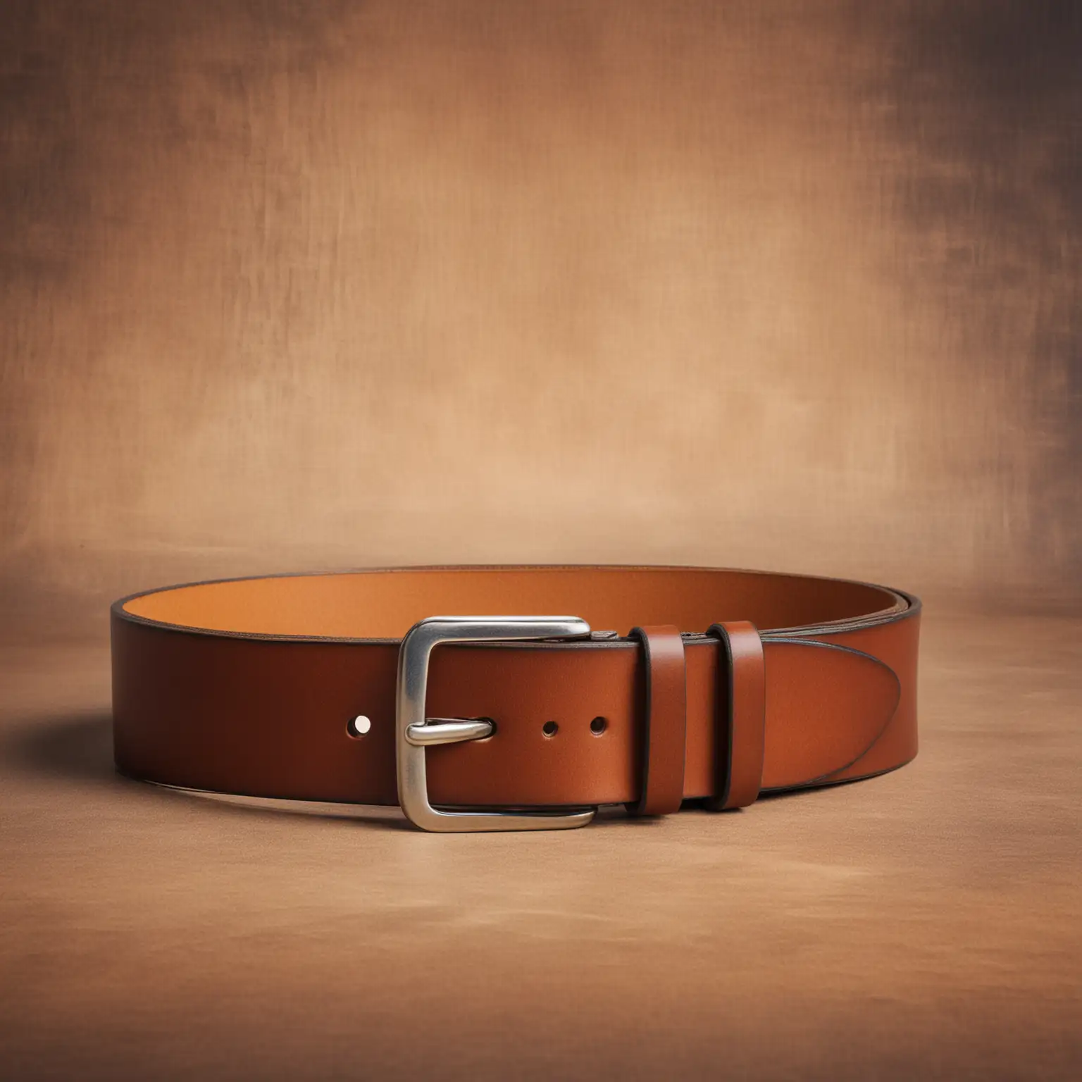 Stylish Leather Belt on an Artistic Textured Background