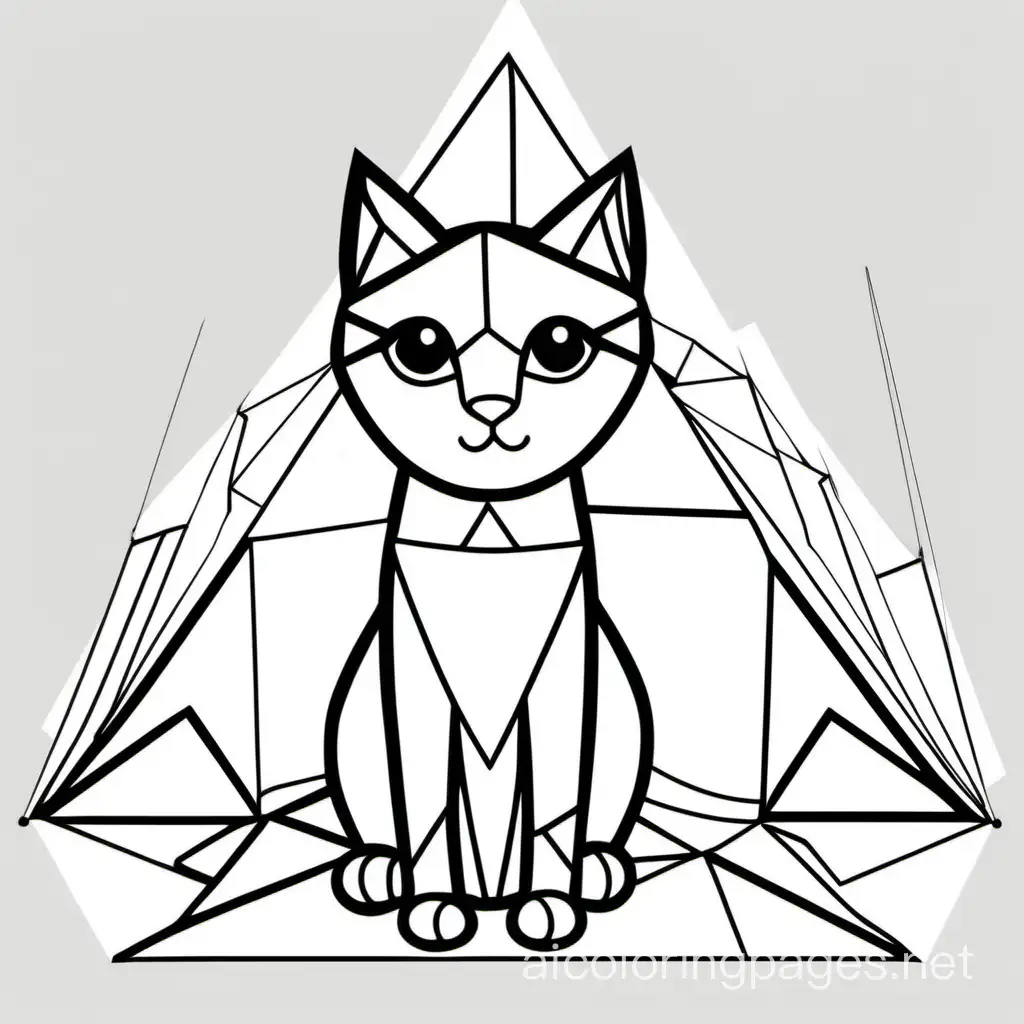 Simple-Triangle-Cat-Coloring-Page-for-Kids