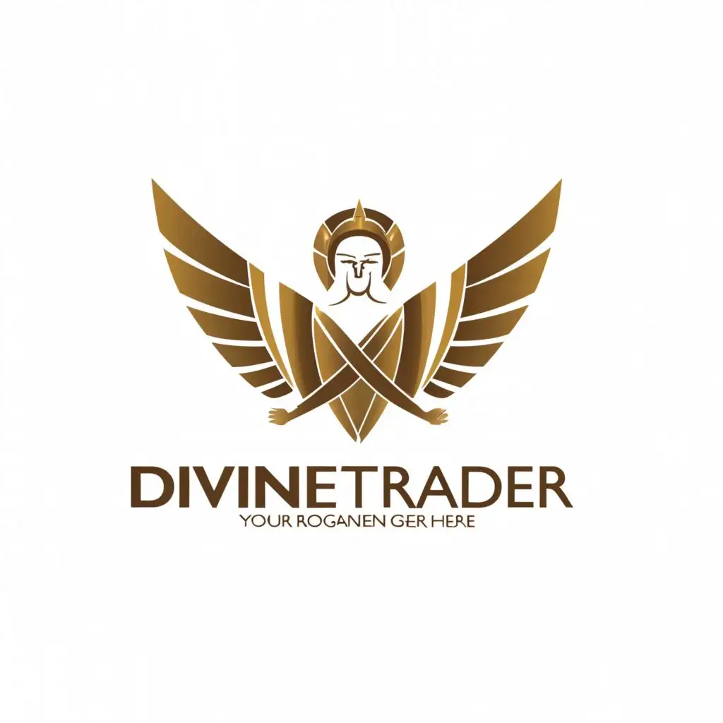 a logo design,with the text 'Divine Trader', main symbol:Divine God,complex,be used in Finance industry,clear background