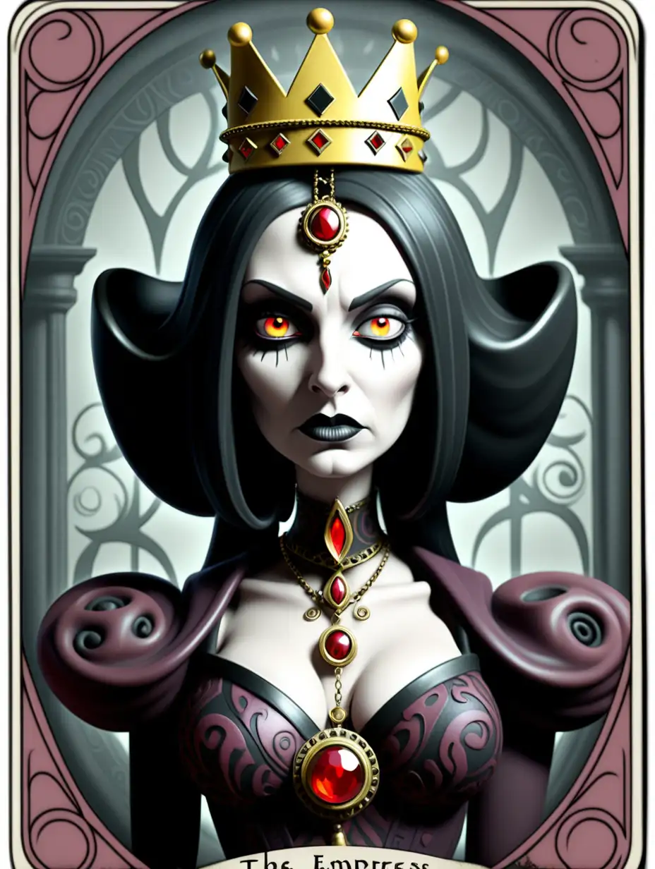 Mortisha Addams Portraying The Empress Tarot Card