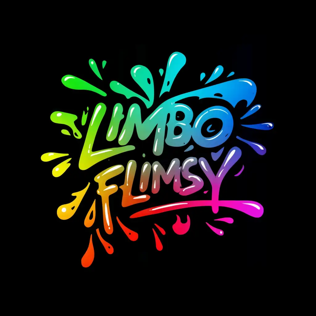a logo design, with the text 'Limbo Flimsy', main symbol: Graffiti style, colorful, paint dripping, Moderate, be used in Entertainment industry, clear background