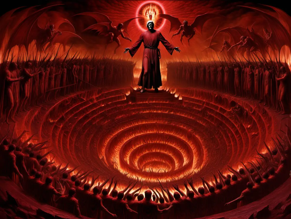 Dantes Circle of Hell Art Infernal Depths in Mesmerizing Detail