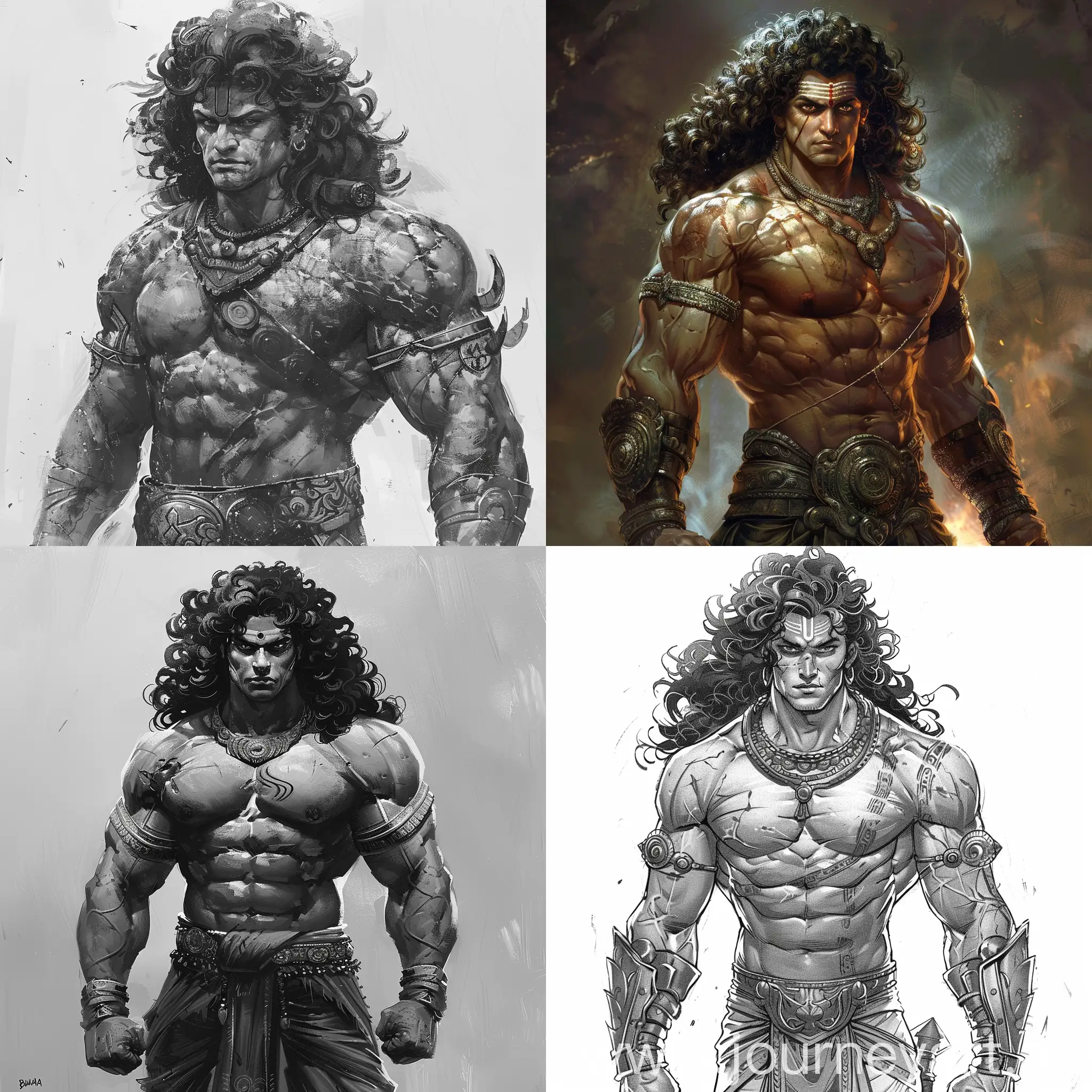 Mighty-Warrior-Bhima-Muscular-Hero-of-the-Mahabharata