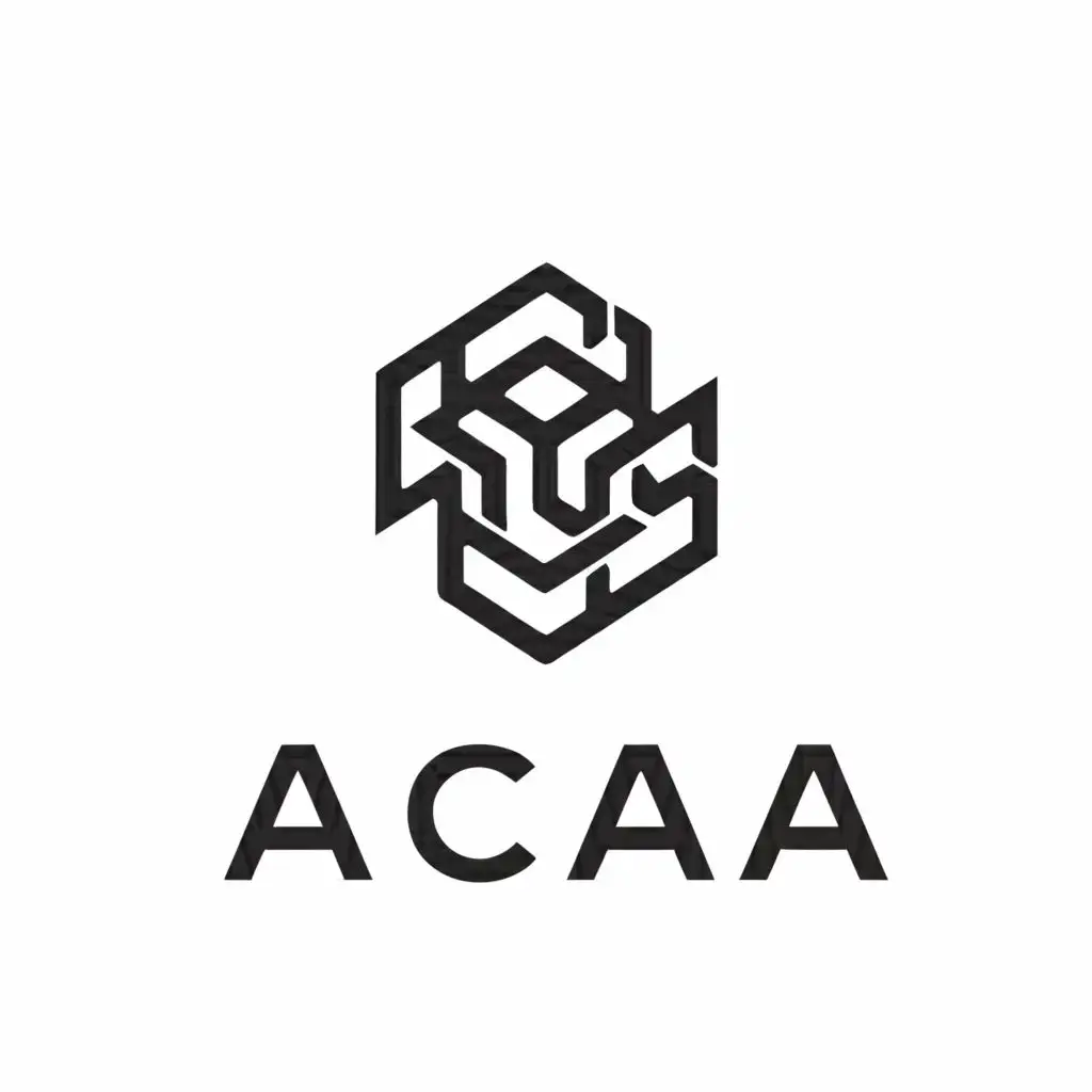 a logo design,with the text "Acaa", main symbol:Acaa,complex,be used in Construction industry,clear background