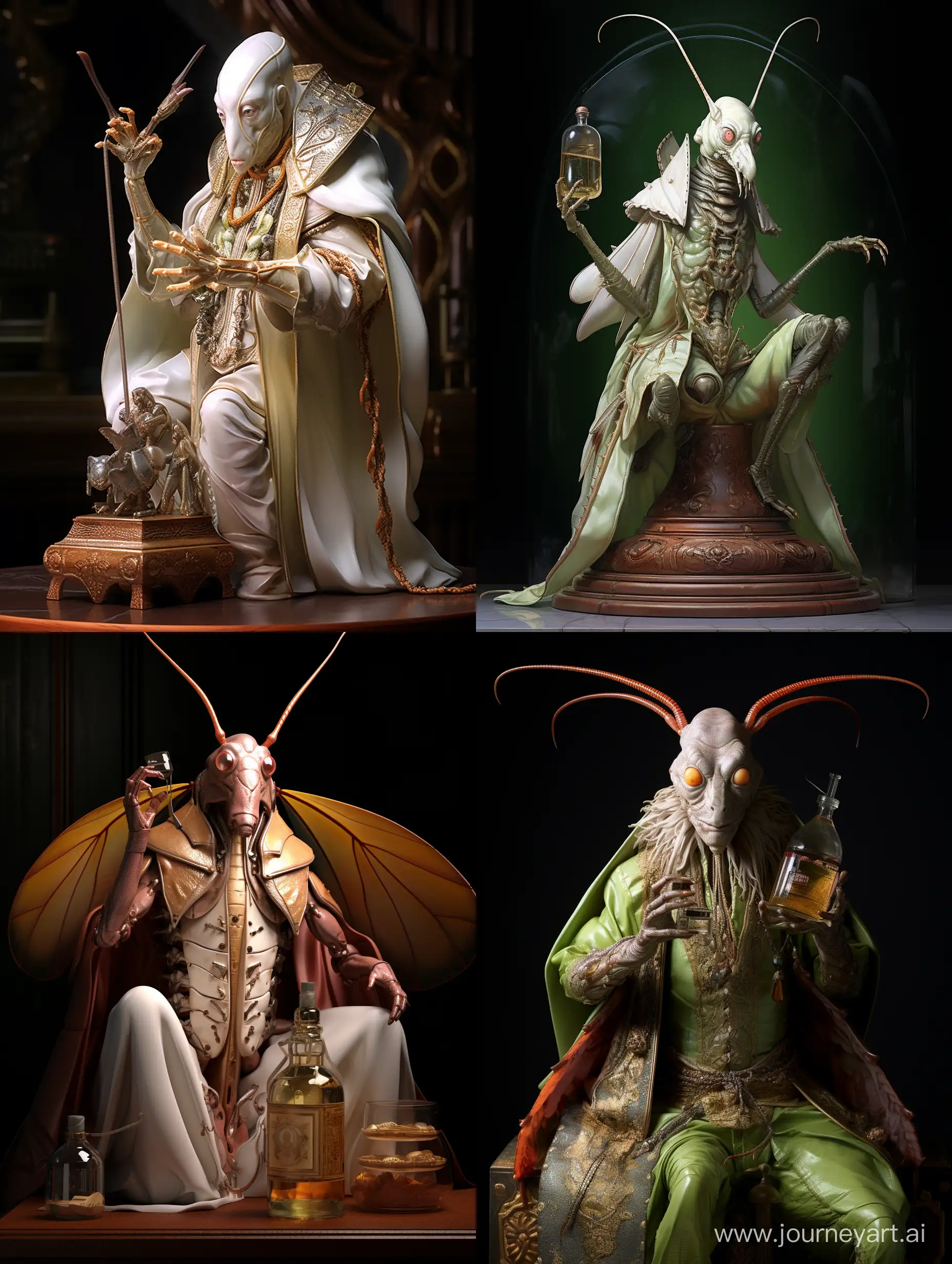 Predatory-Praying-Mantis-with-Perfume-Realistic-Anime-CG-Art-by-Kan-Naizen
