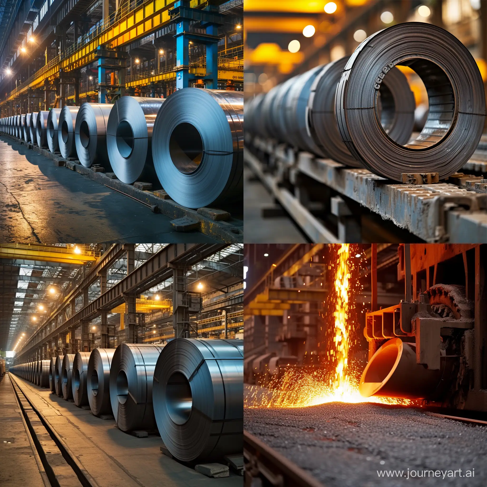 a photo for a B2B website for an article that is about steel market analysis