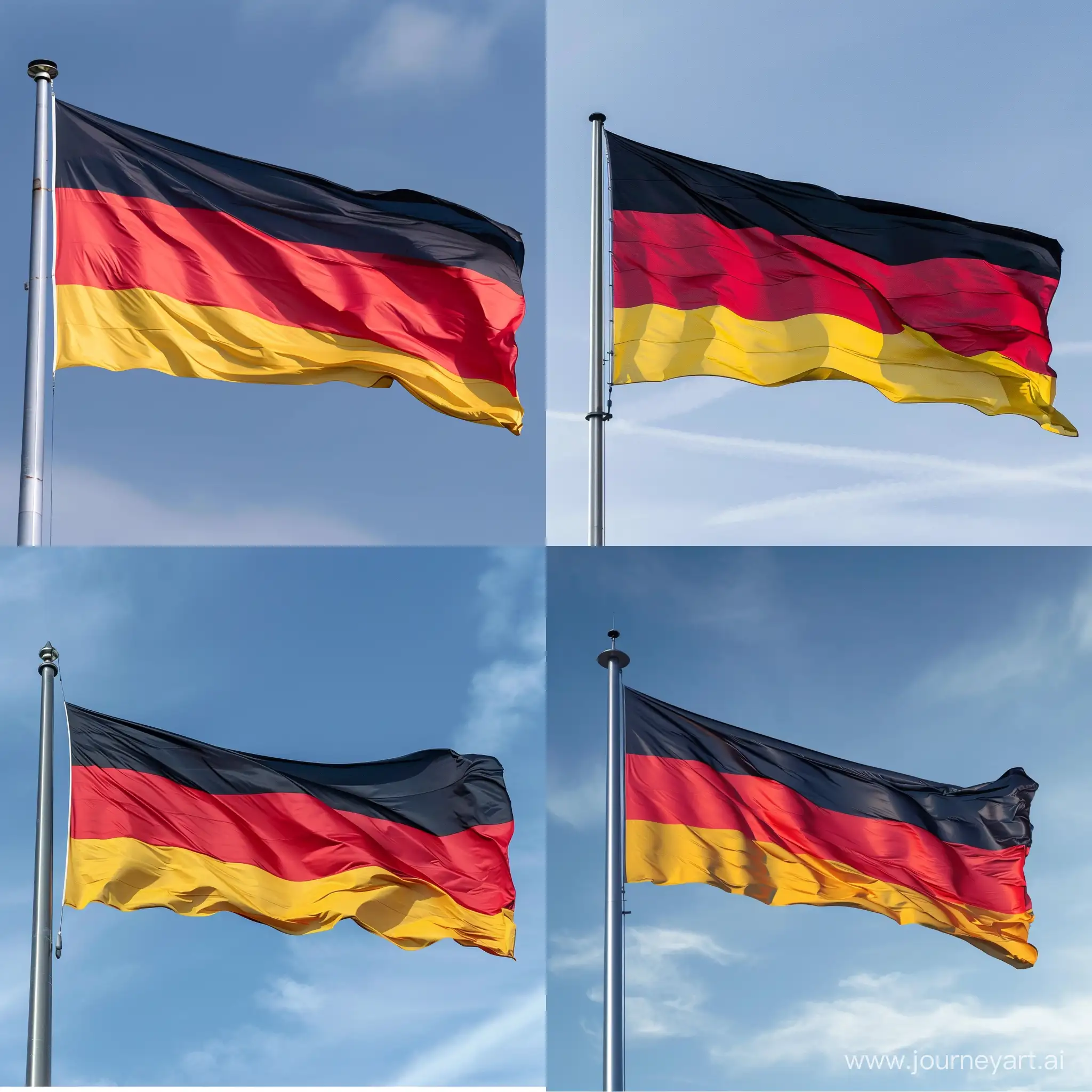 Флаг Германии но в стиле скандинавских флагов